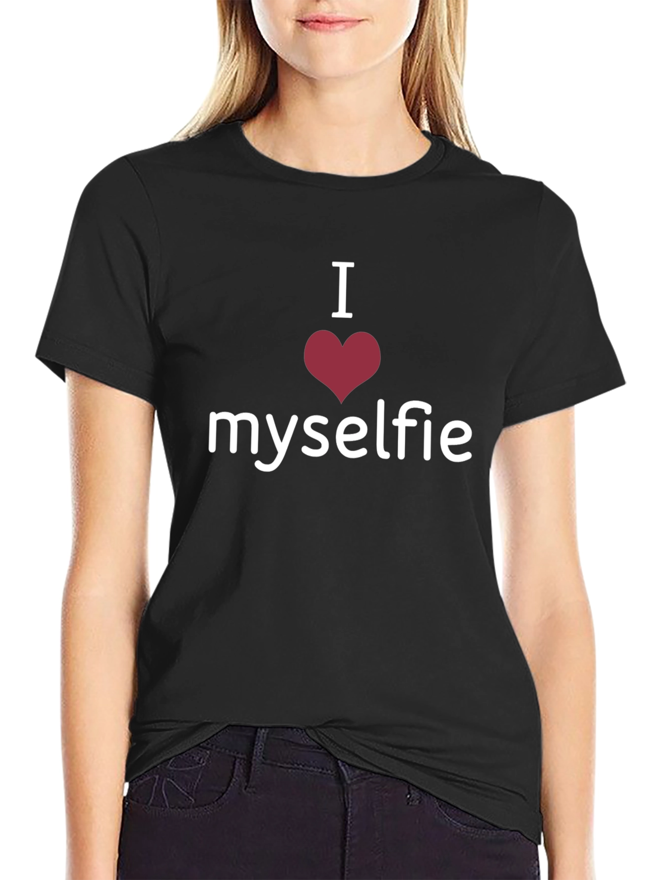 I Heart Myselfie Tee - Trendy Casual Shirt