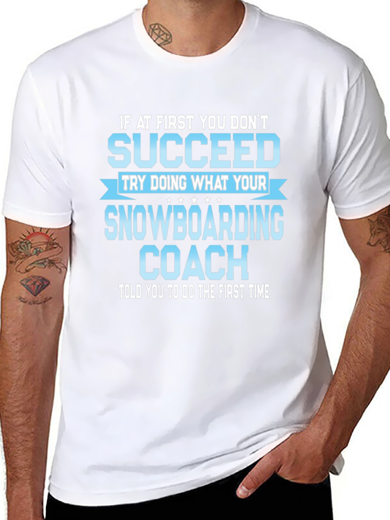 Snowboarding Coach T-Shirt - Funny Sports Gift Tee