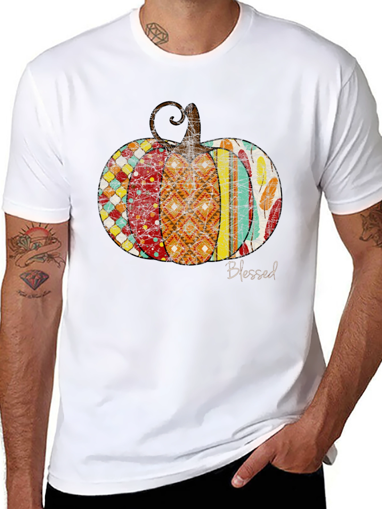 Blessed Pumpkin Graphic Tee - Unisex Fall Apparel
