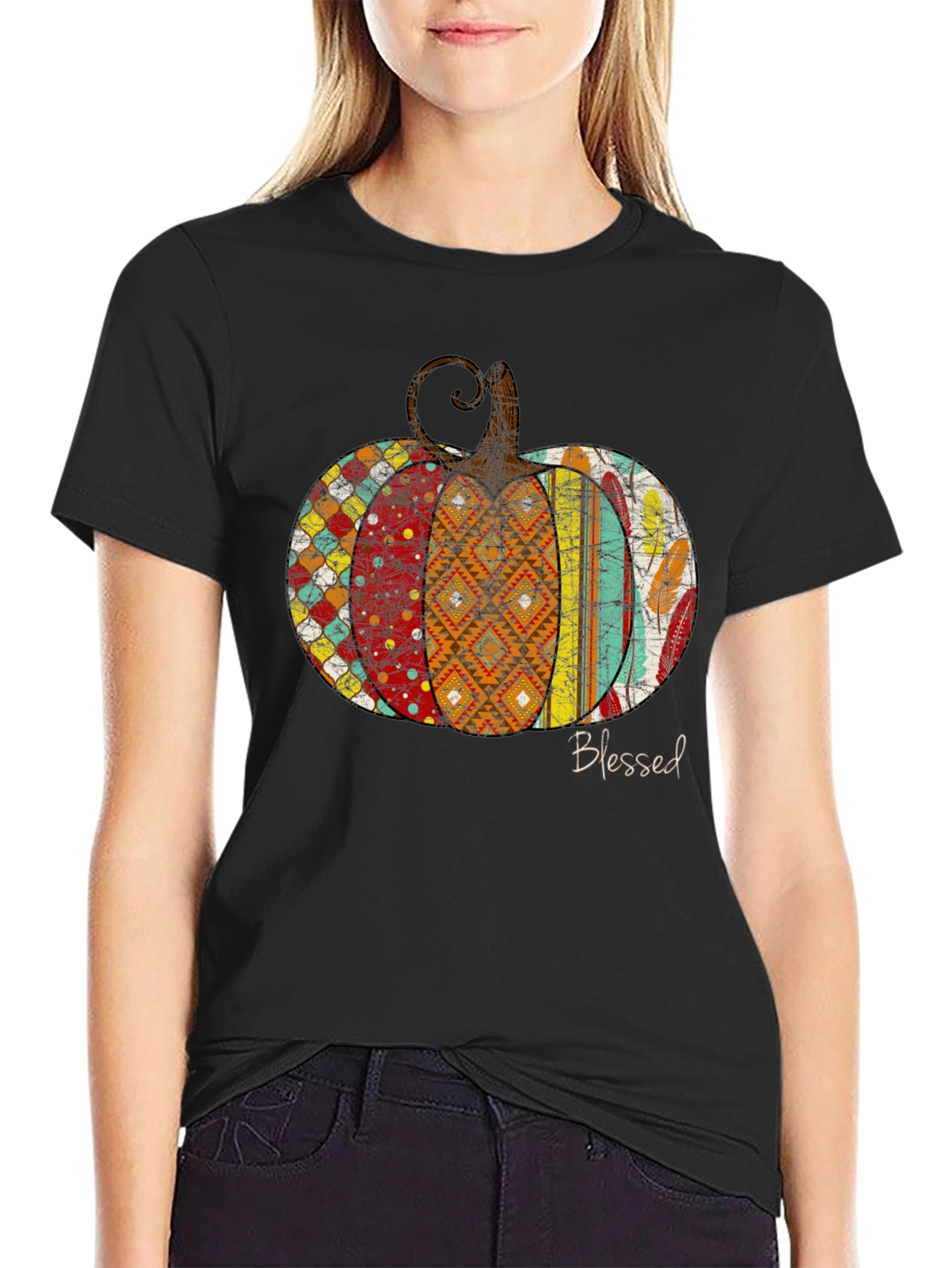 Blessed Pumpkin Graphic Tee - Unisex Fall Apparel