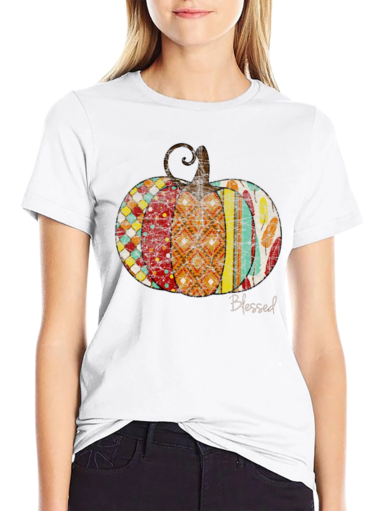 Blessed Pumpkin Graphic Tee - Unisex Fall Apparel
