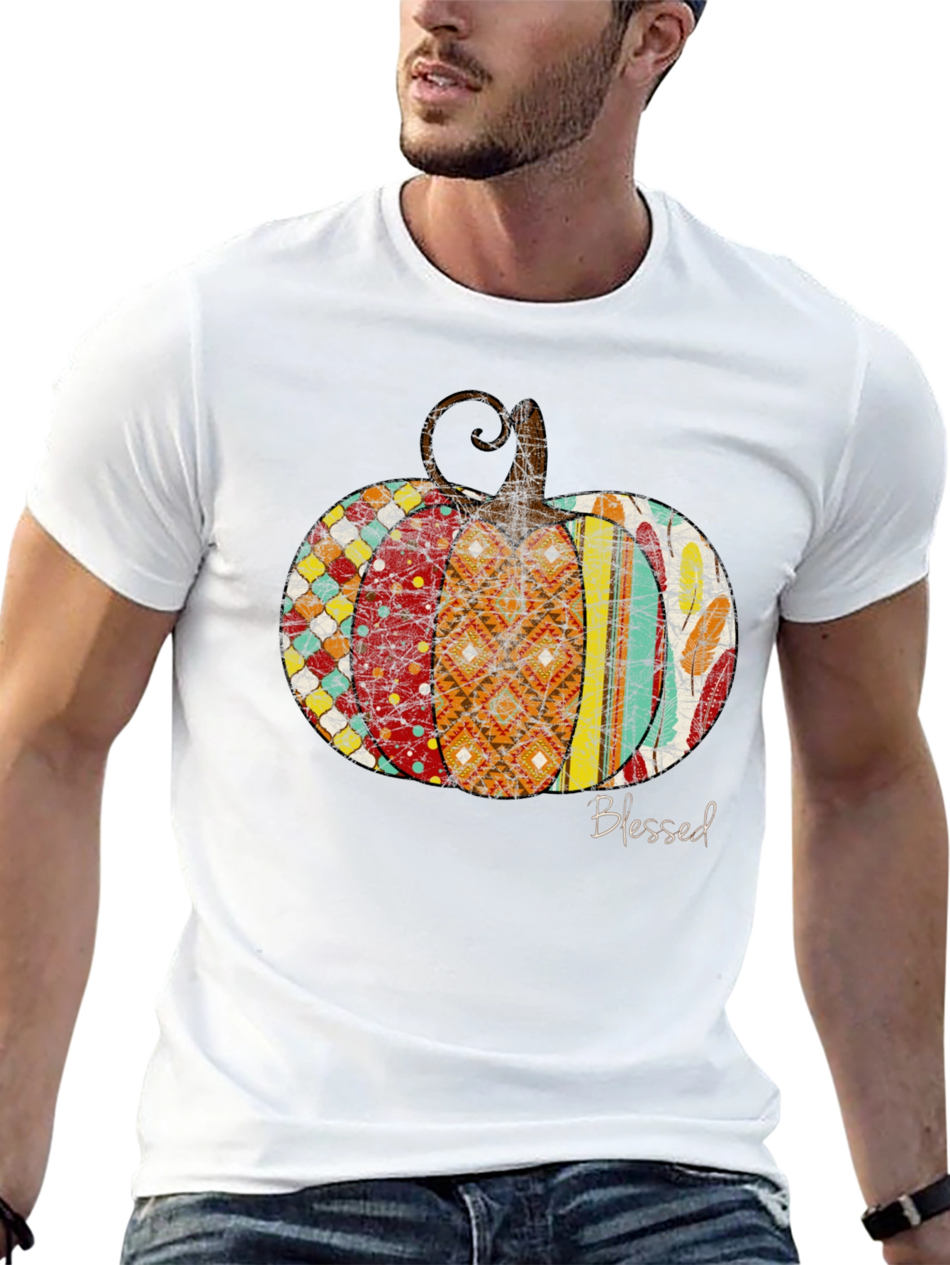 Blessed Pumpkin Graphic Tee - Unisex Fall Apparel