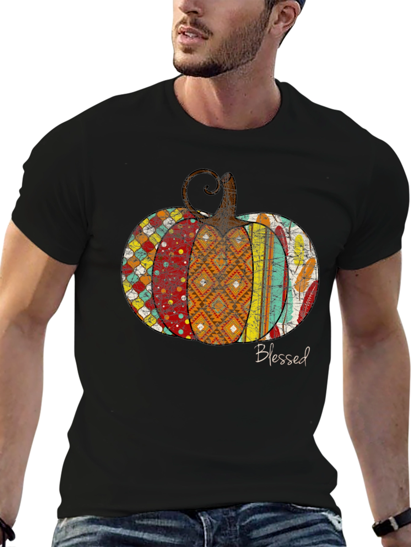 Blessed Pumpkin Graphic Tee - Unisex Fall Apparel