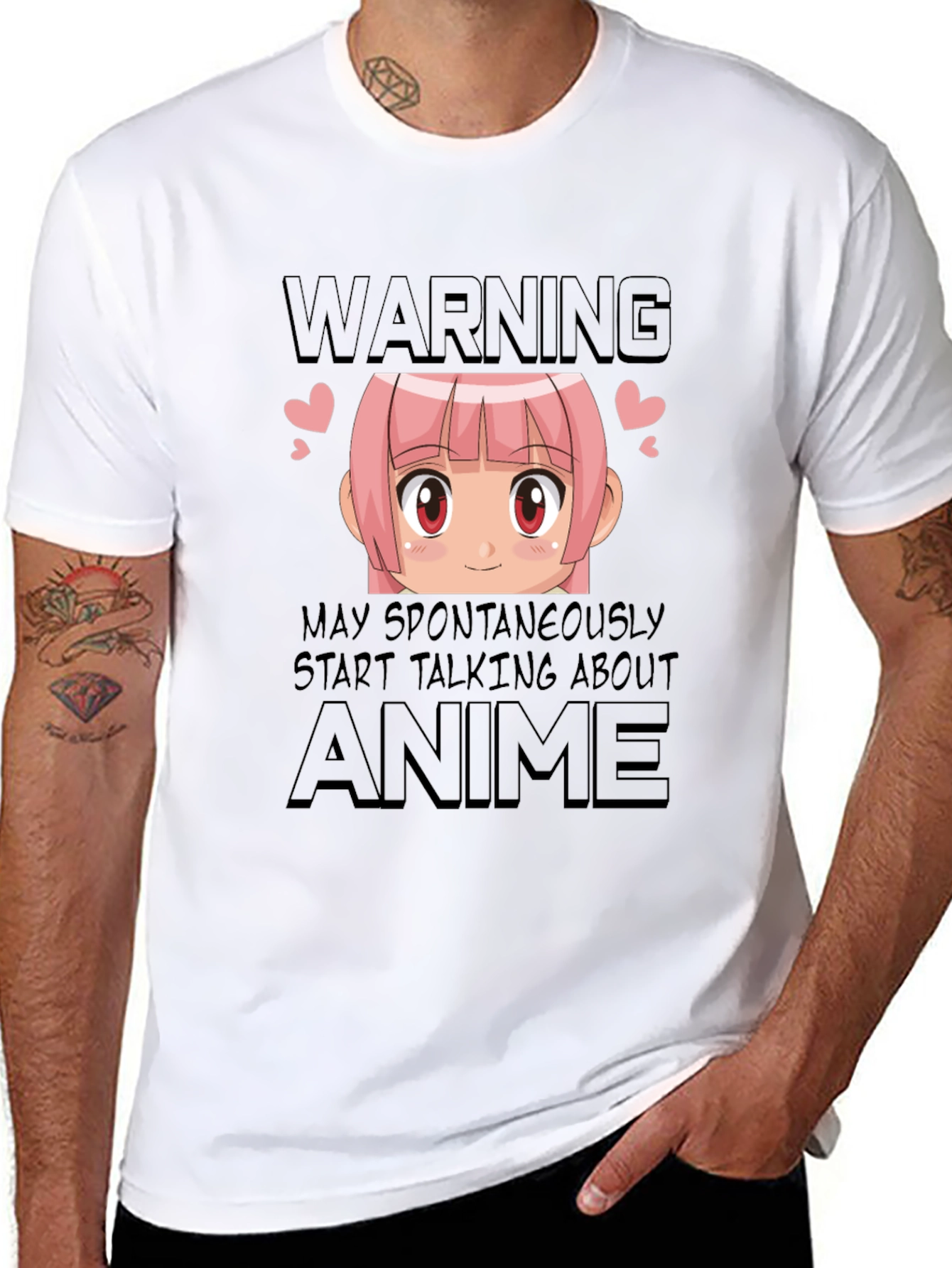 Anime Lover T-Shirt - Warning May Talk About Anime
