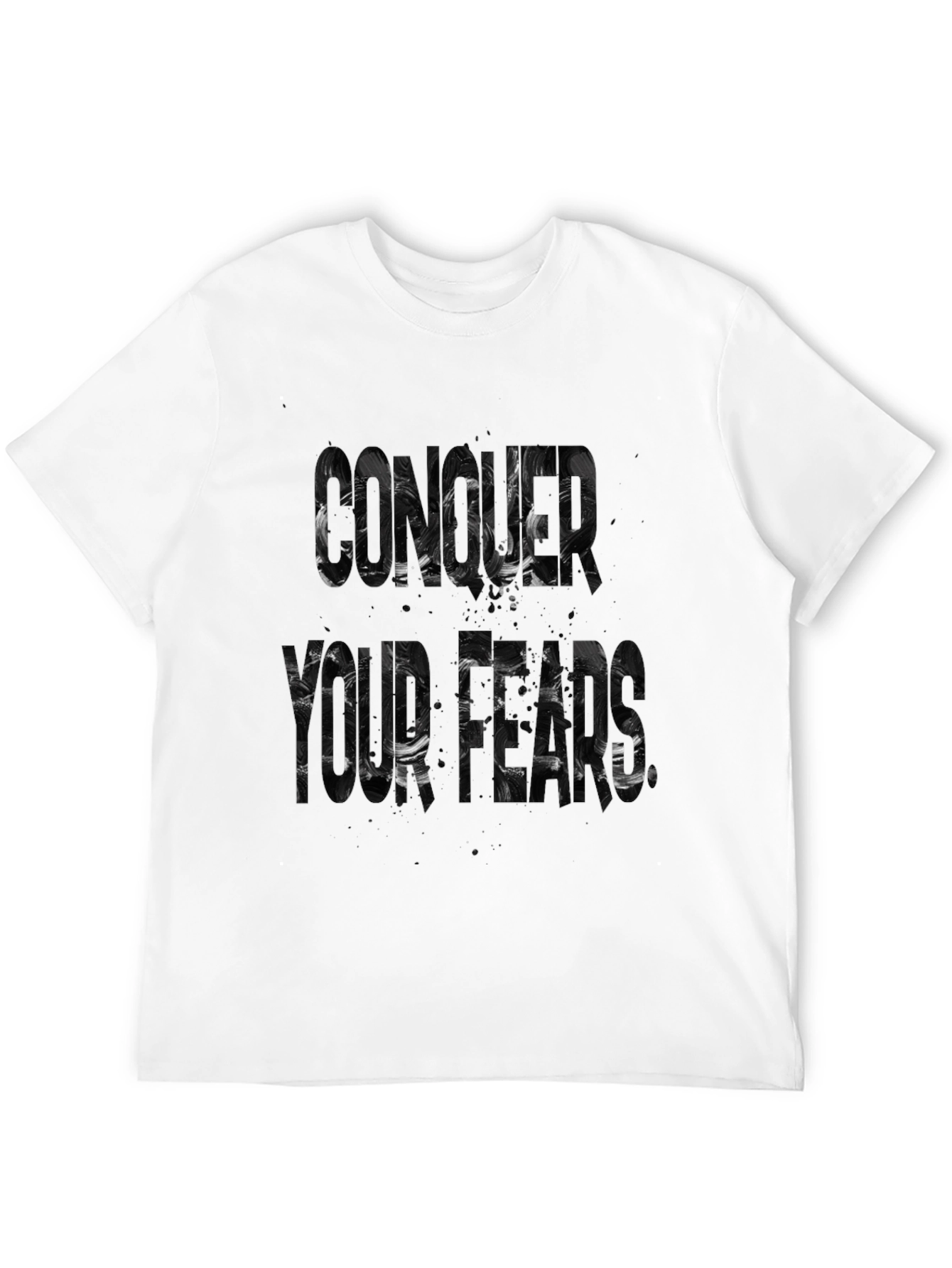 Conquer Your Fears Black Graphic Tee