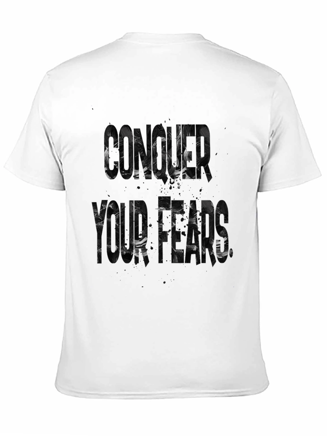 Conquer Your Fears Black Graphic Tee