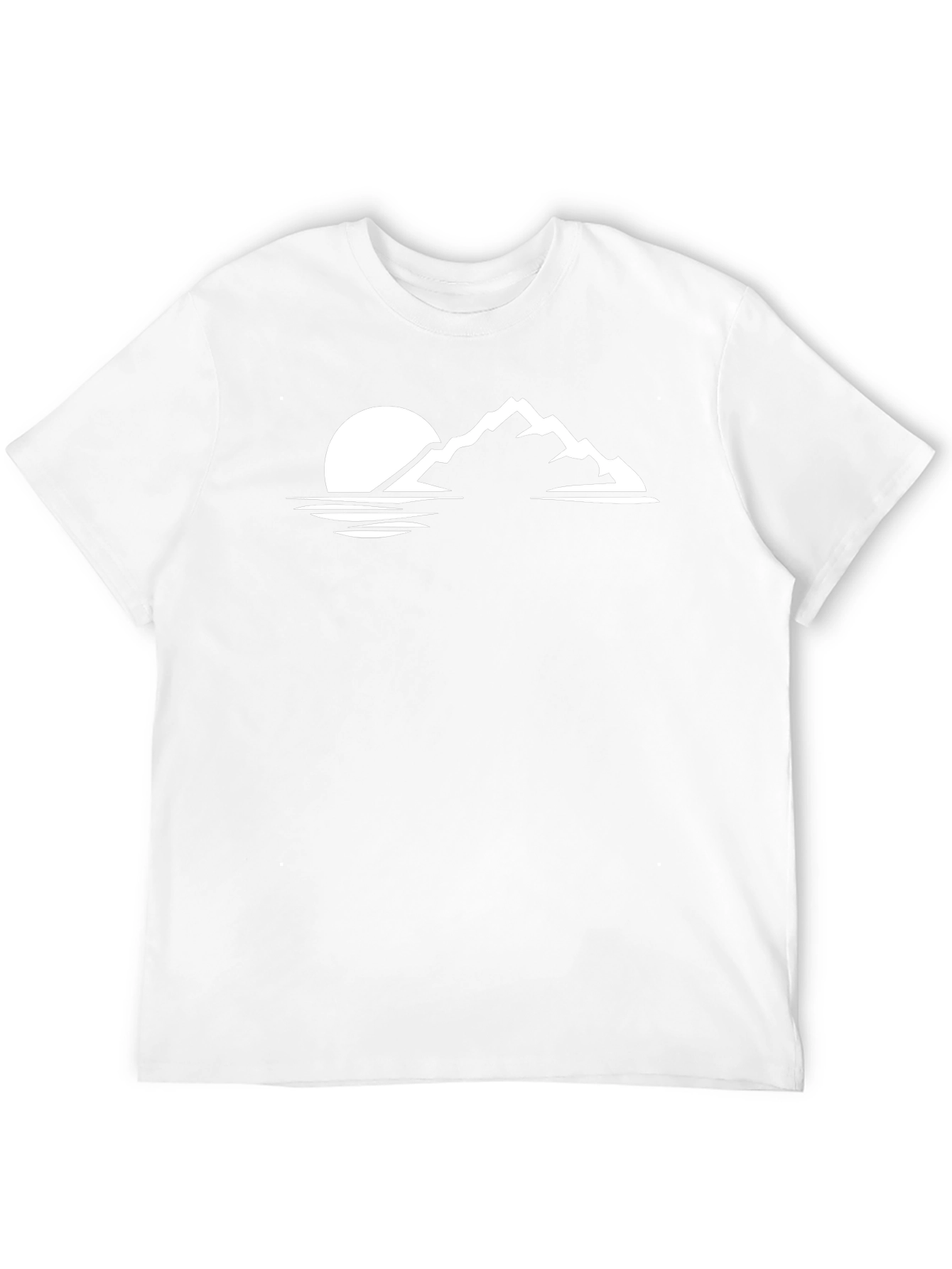 Mountain Scene Graphic Tee - Black