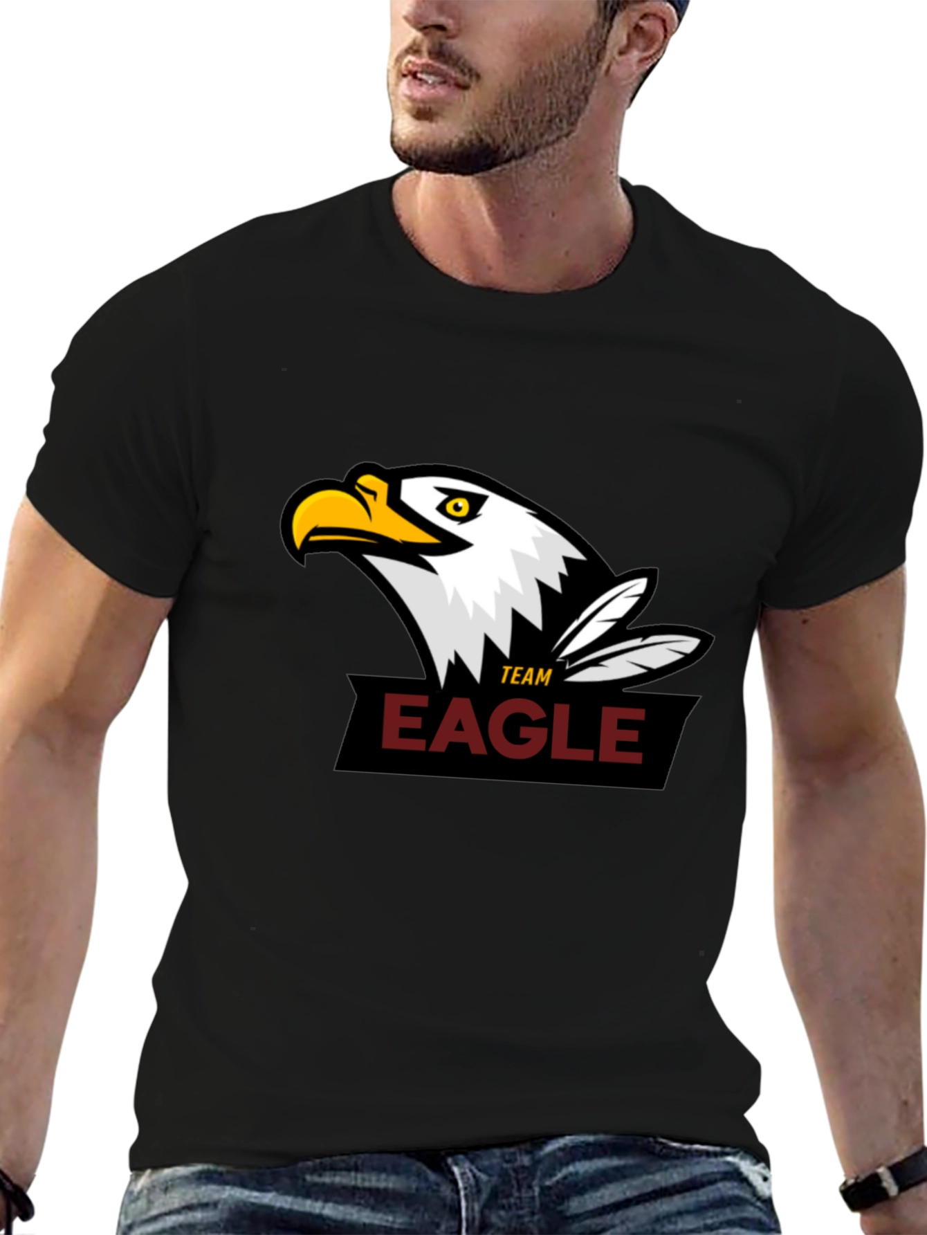 Team Eagle Black T-Shirt