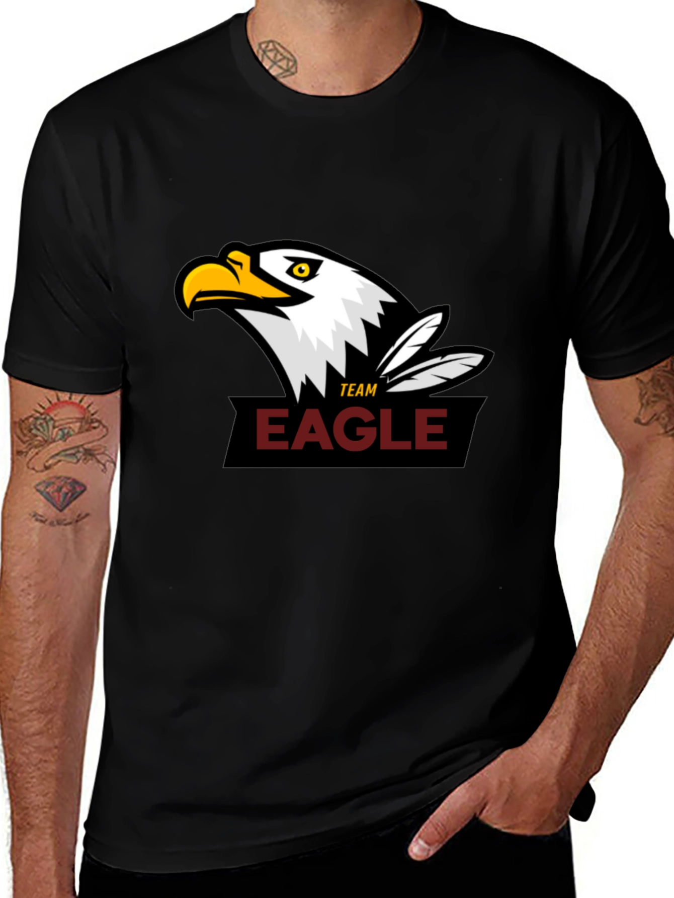 Team Eagle Black T-Shirt