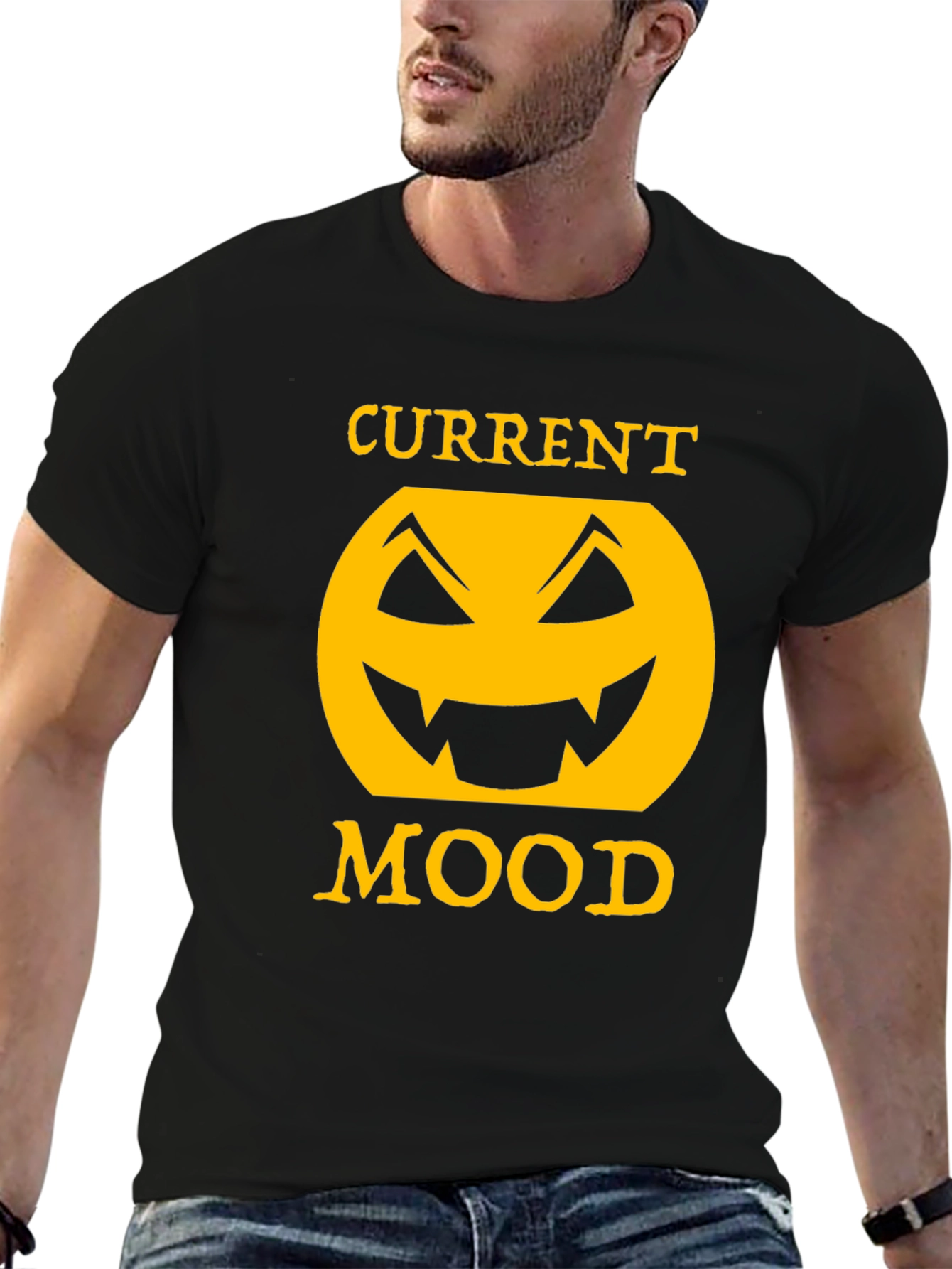 Current Mood Halloween Pumpkin Face T-Shirt