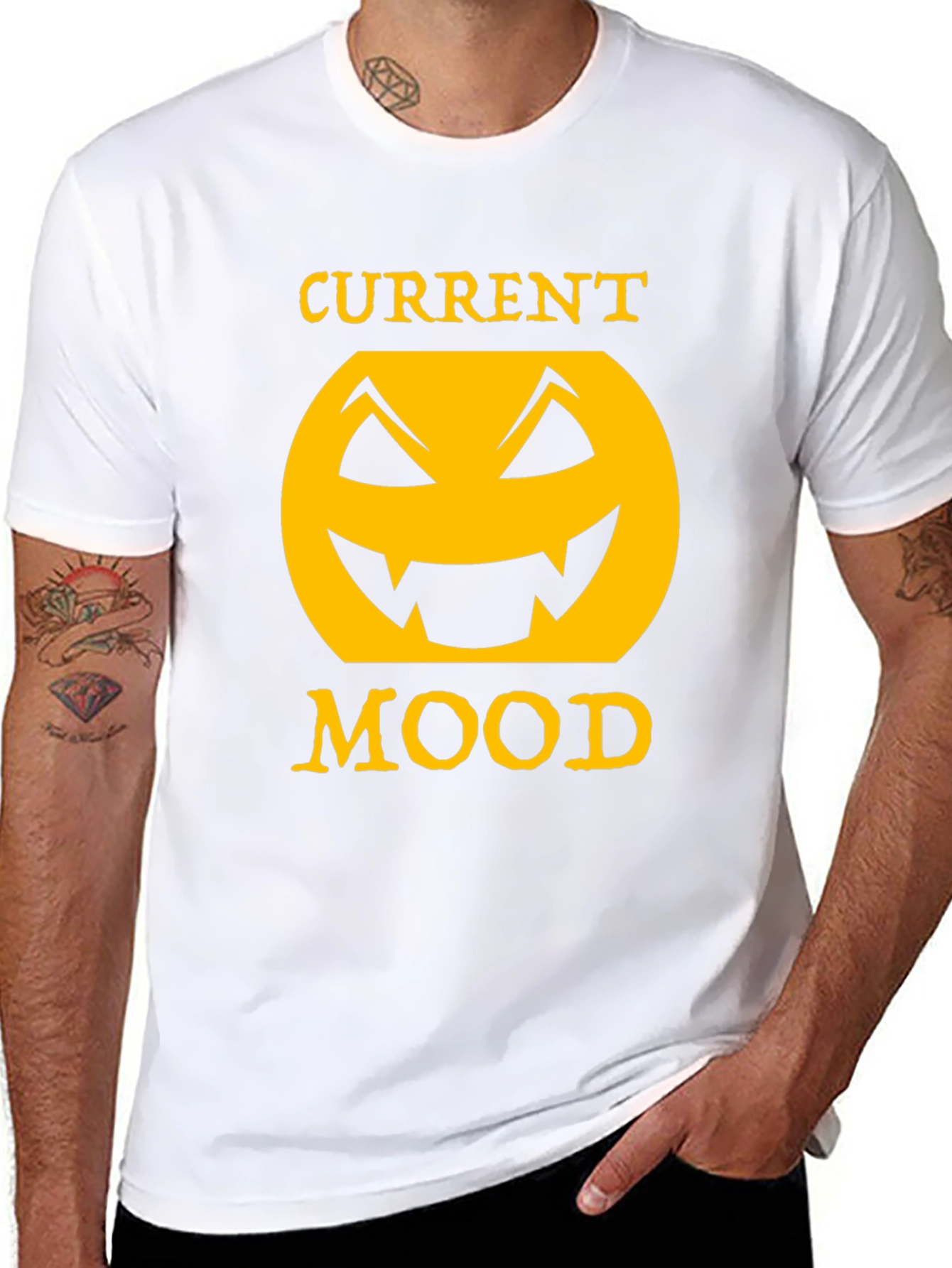Current Mood Halloween Pumpkin Face T-Shirt