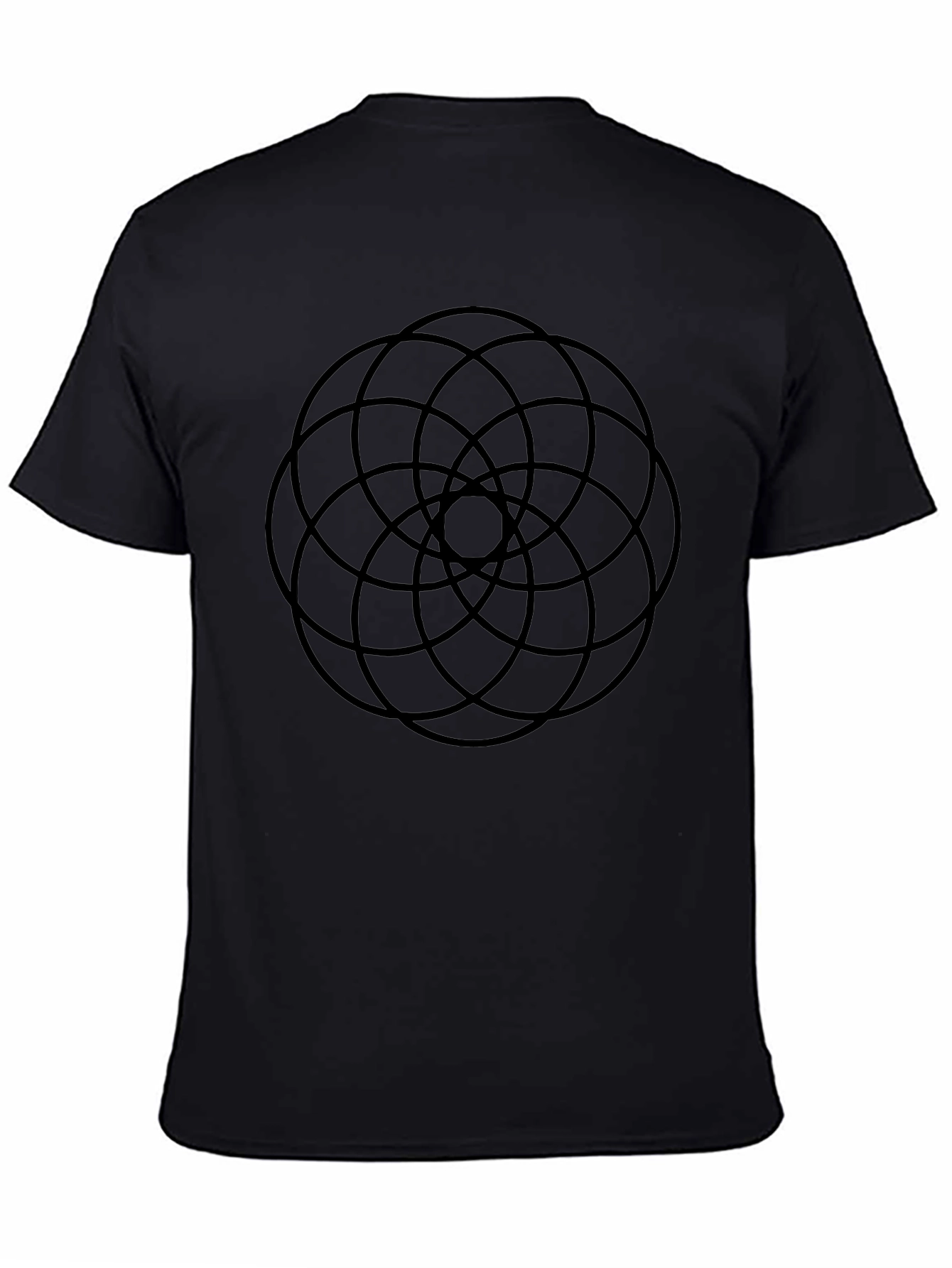 Geometric Circle T-Shirt - Modern Design Casual Wear