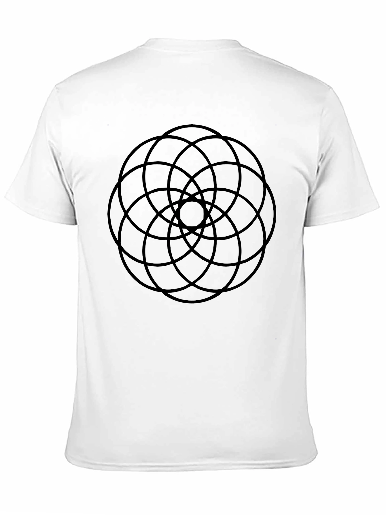 Geometric Circle T-Shirt - Modern Design Casual Wear