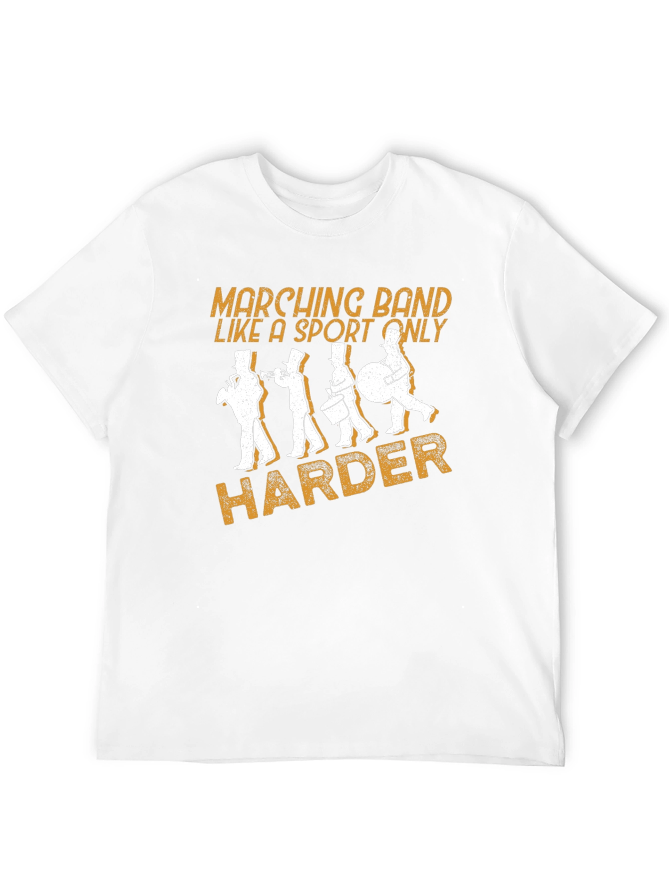 Marching Band Harder Black Graphic Tee