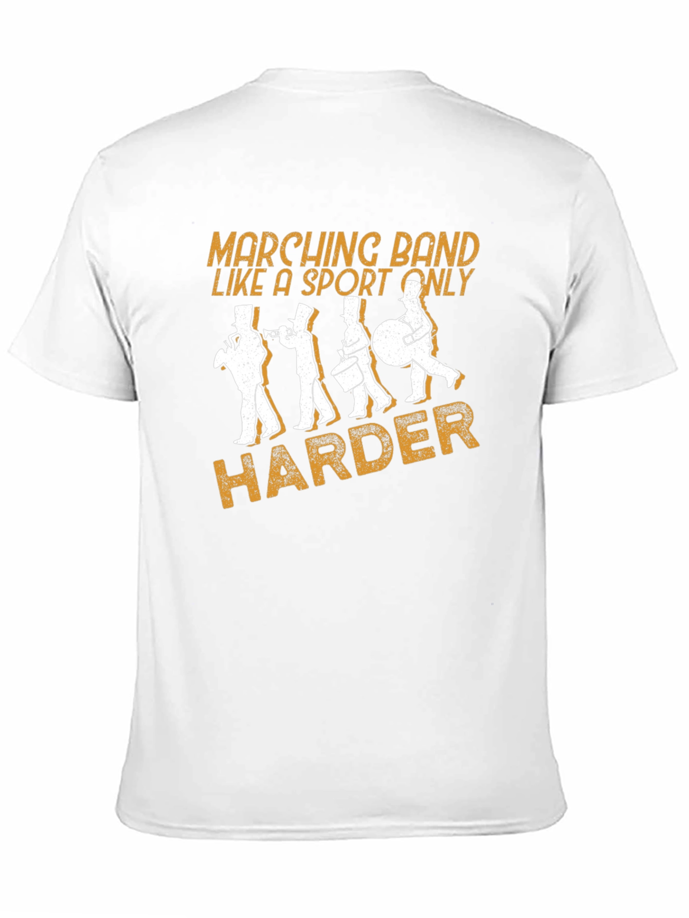 Marching Band Harder Black Graphic Tee