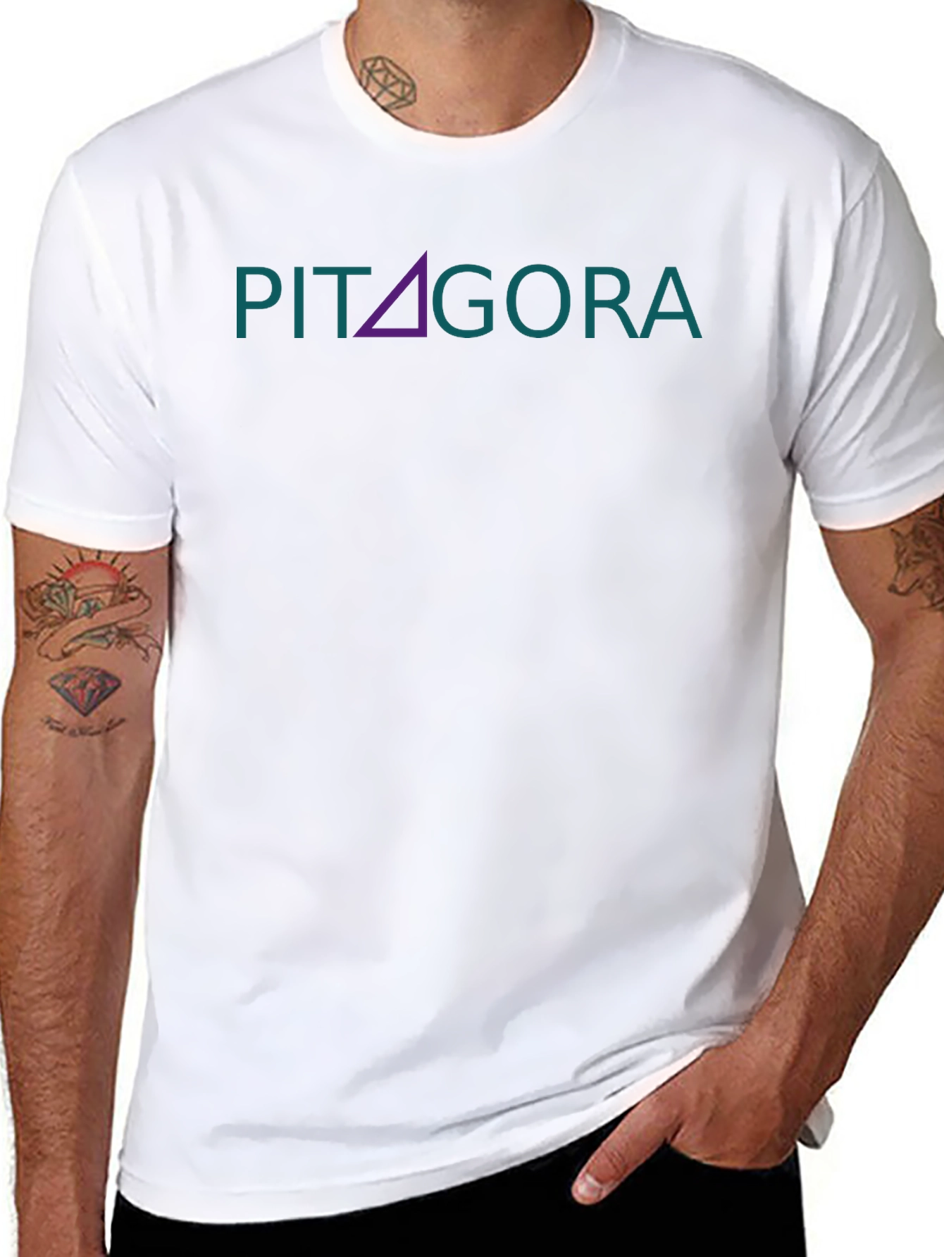 Pythagoras T-Shirt - Triangle Design