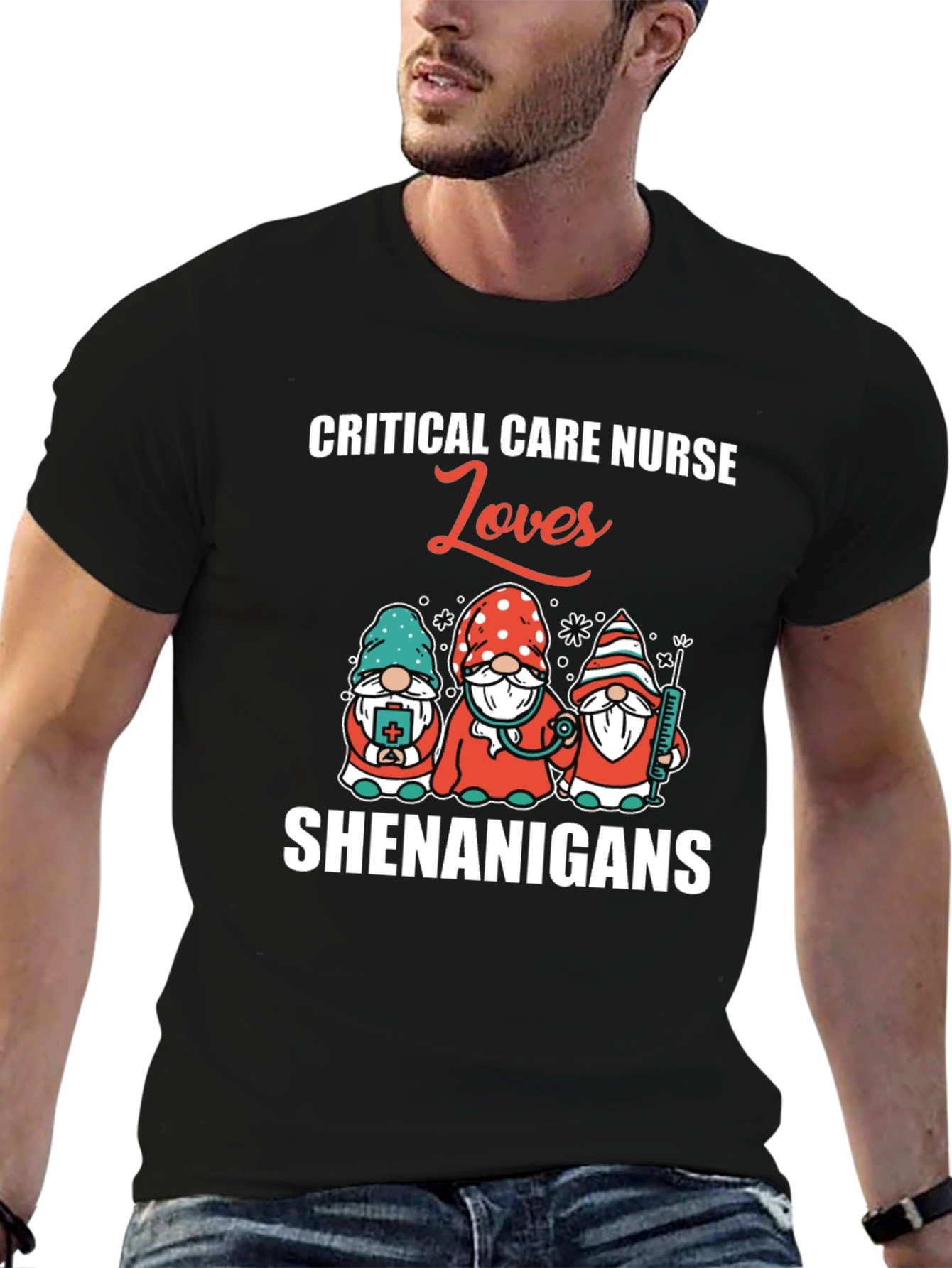 Critical Care Nurse Loves Shenanigans T-Shirt