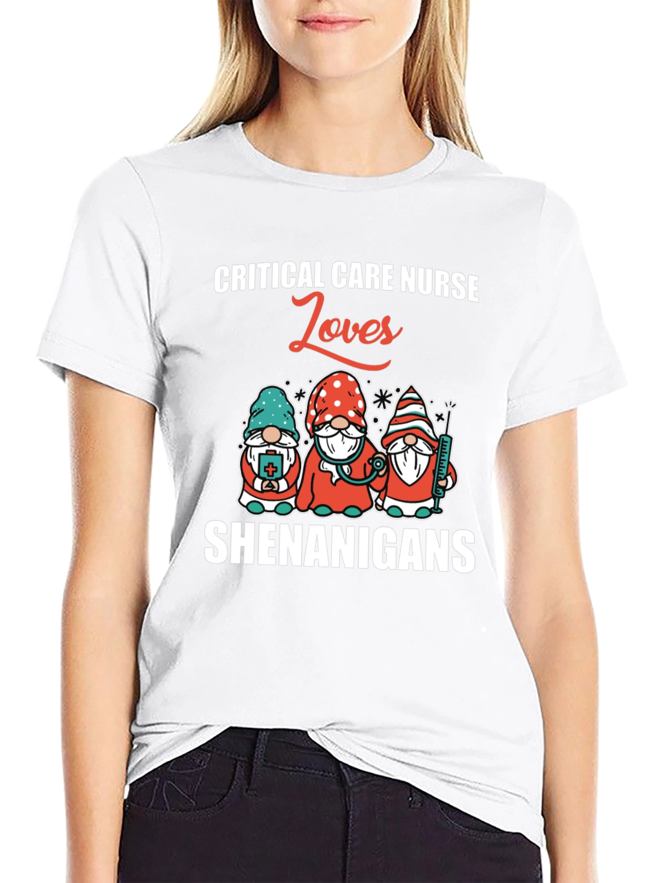 Critical Care Nurse Loves Shenanigans T-Shirt