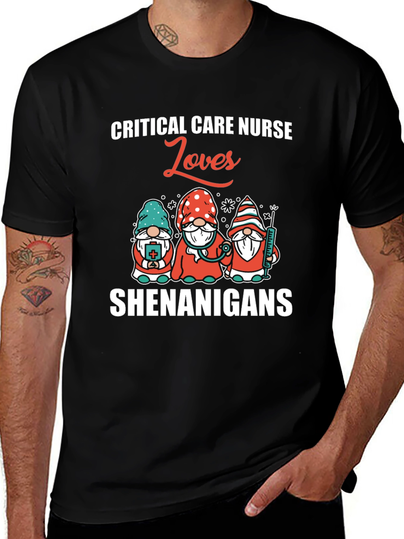 Critical Care Nurse Loves Shenanigans T-Shirt