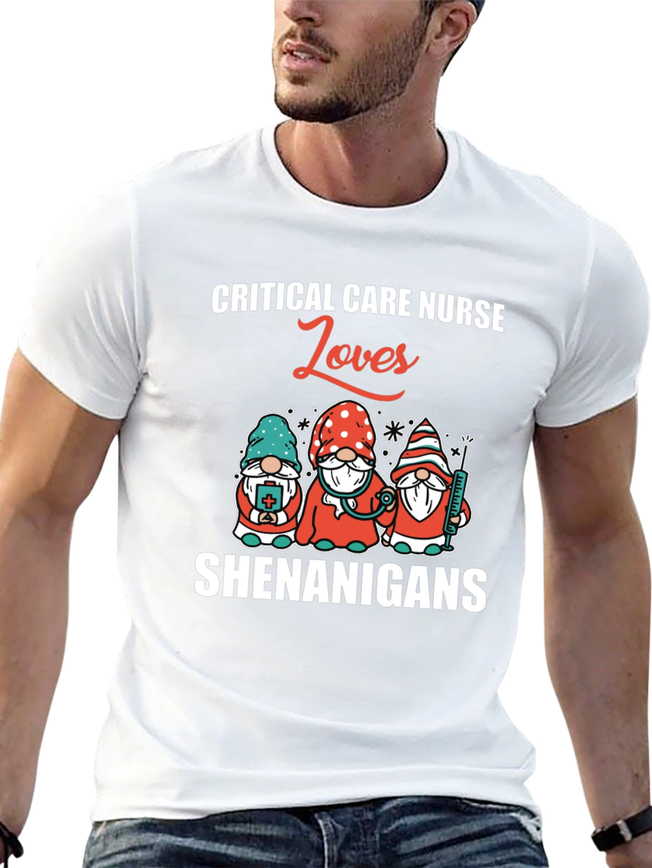 Critical Care Nurse Loves Shenanigans T-Shirt