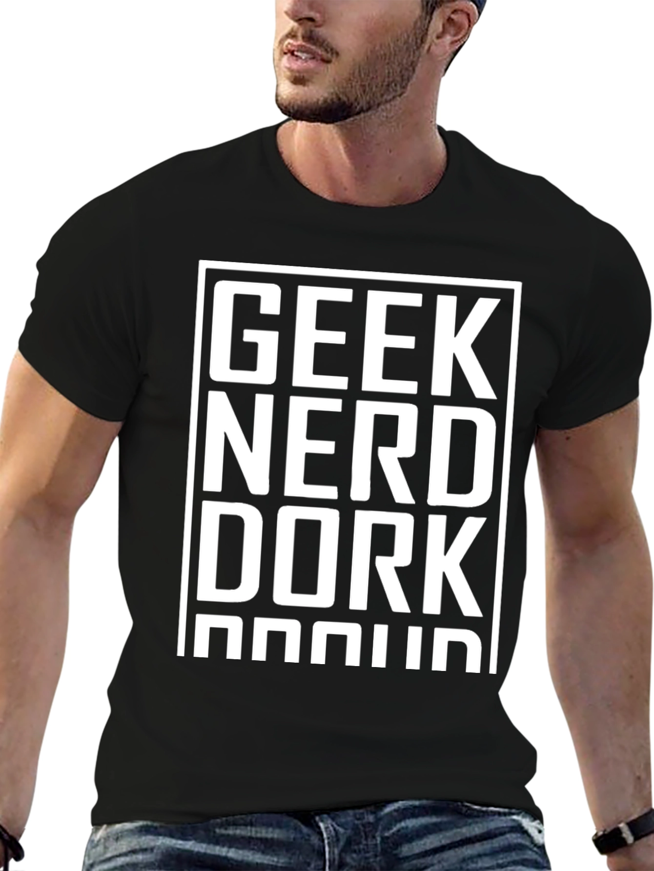 Geek Nerd Dork Proud Black T-Shirt