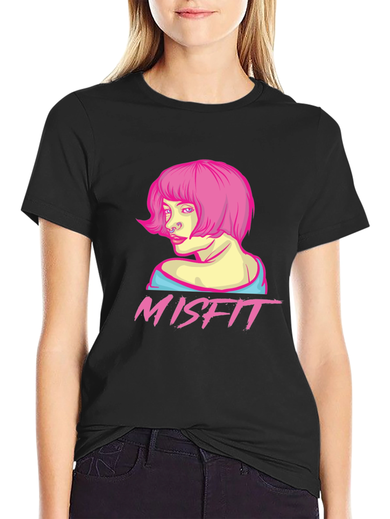 Misfit Graphic Tee - Punk Girl Style