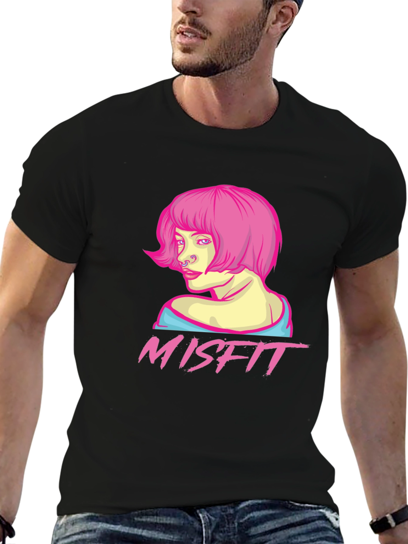 Misfit Graphic Tee - Punk Girl Style