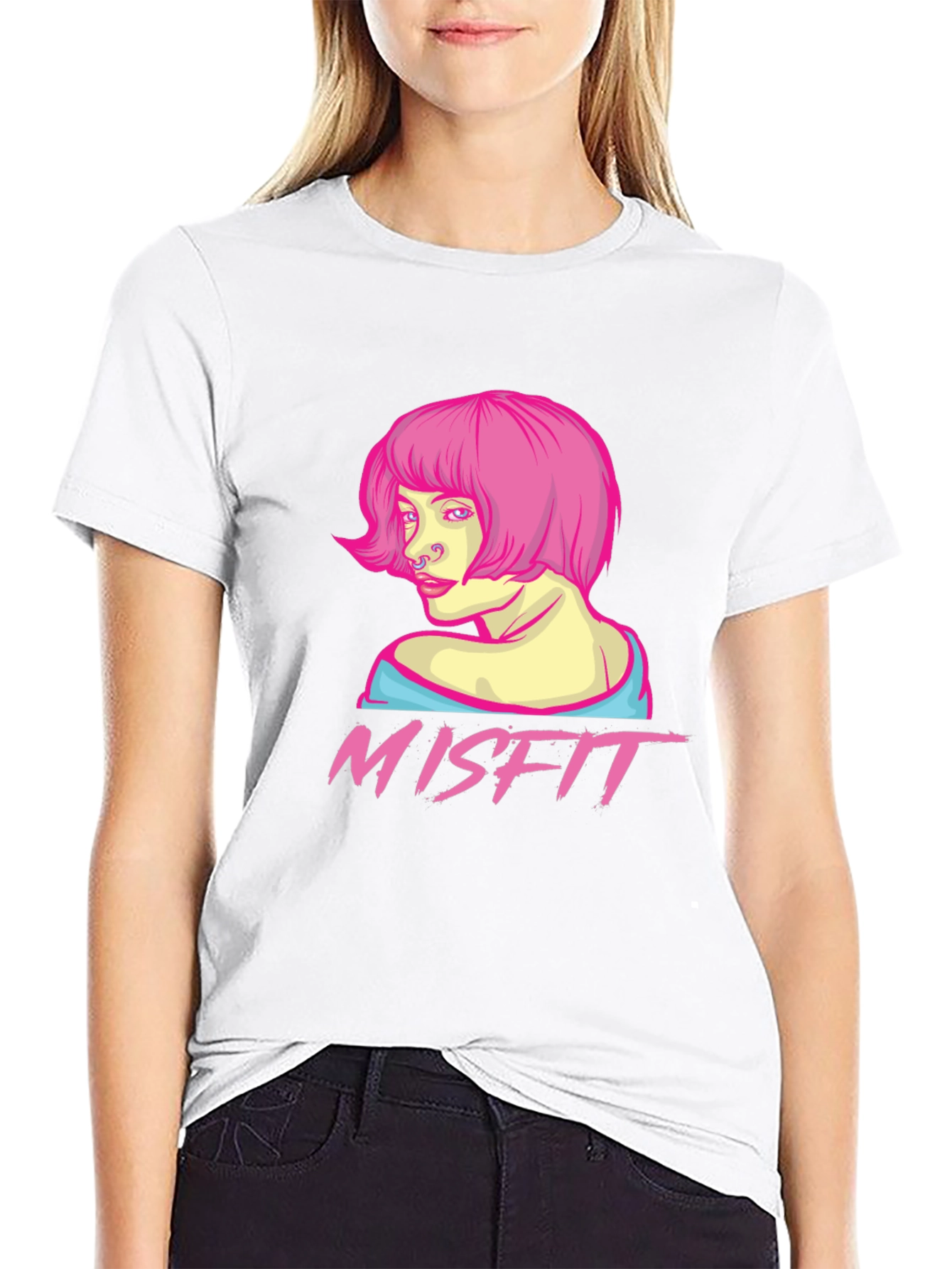 Misfit Graphic Tee - Punk Girl Style