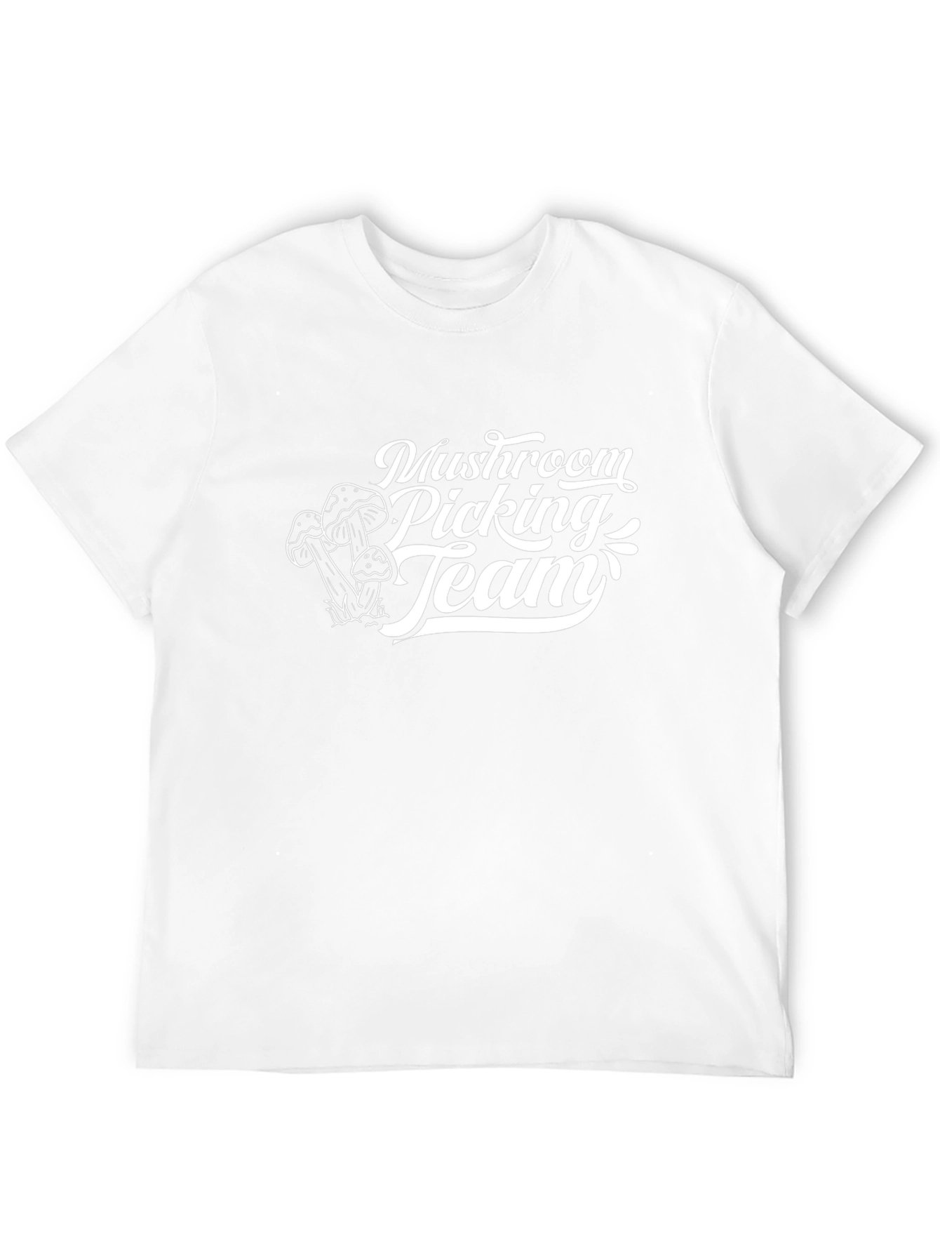Mushroom Picking Team Black T-Shirt