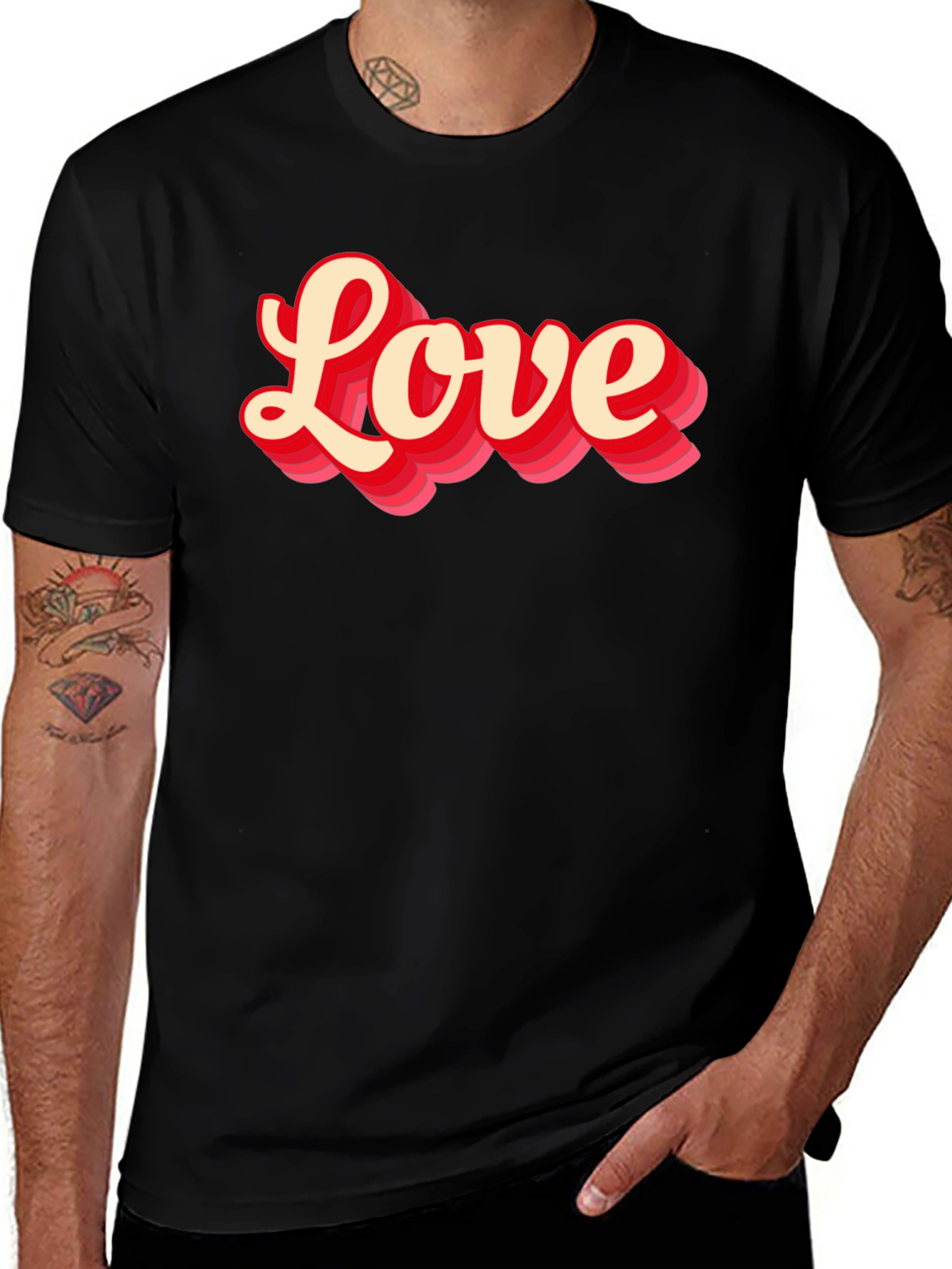 Love Graphic T-Shirt - Retro Style