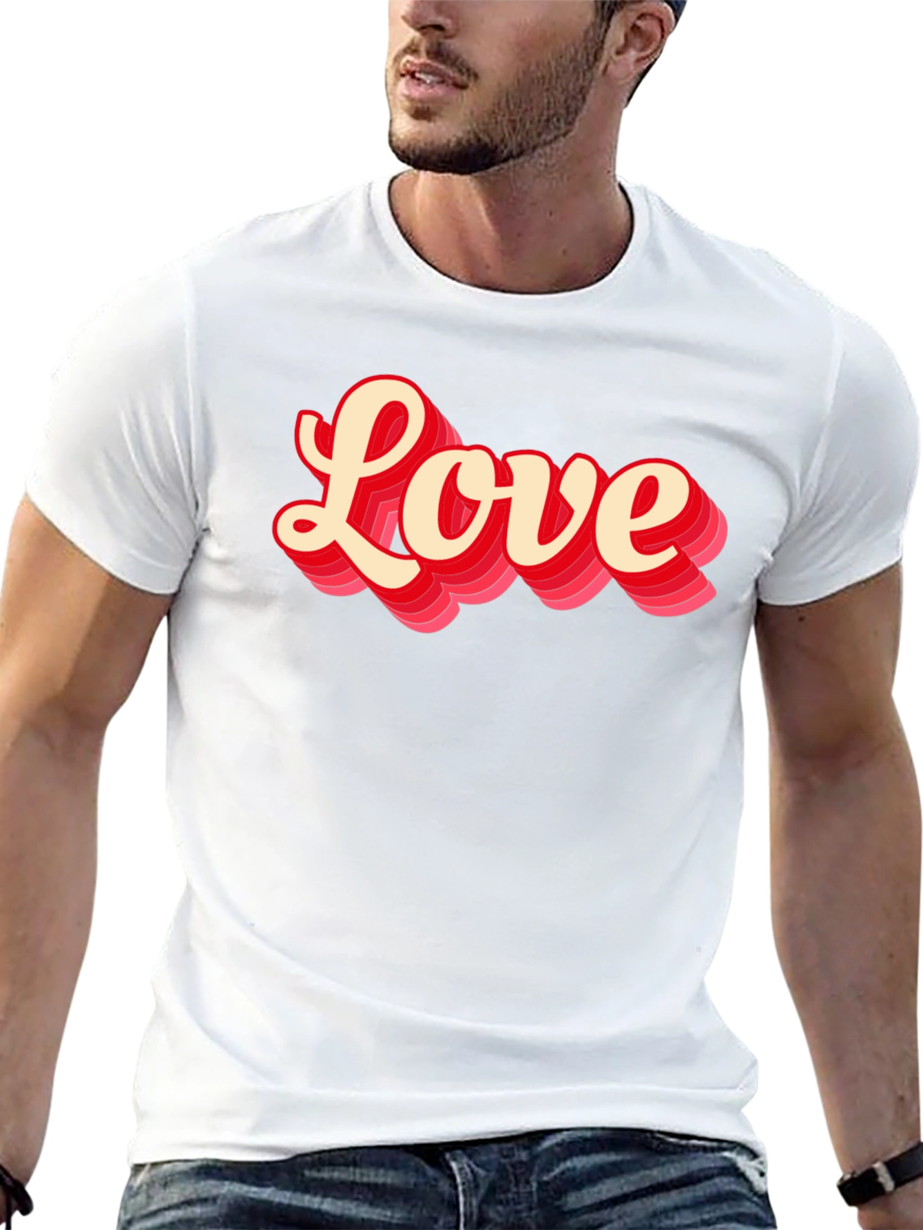 Love Graphic T-Shirt - Retro Style