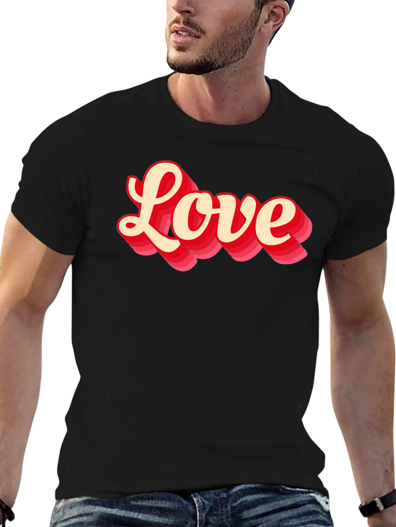Love Graphic T-Shirt - Retro Style