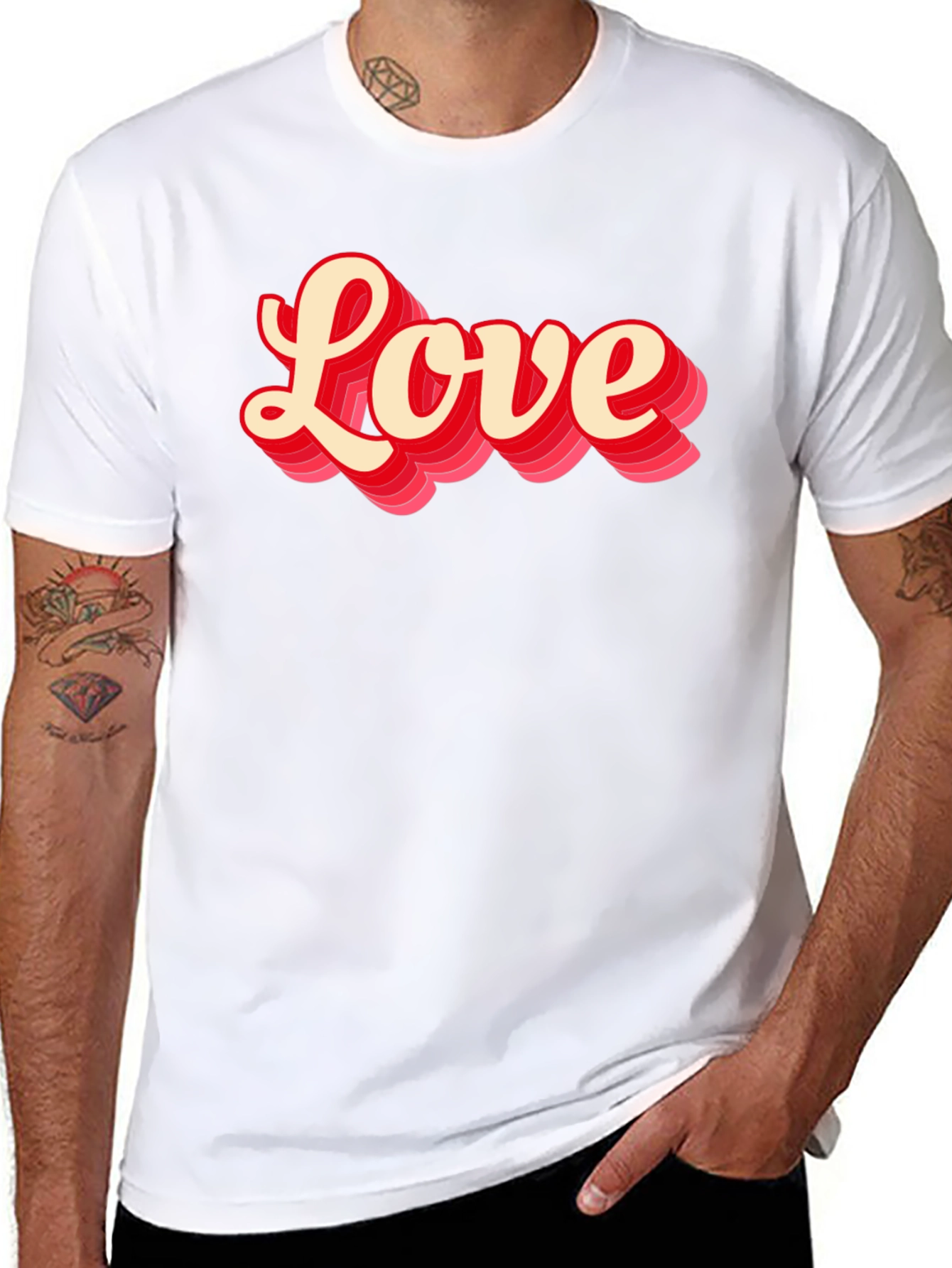Love Graphic T-Shirt - Retro Style