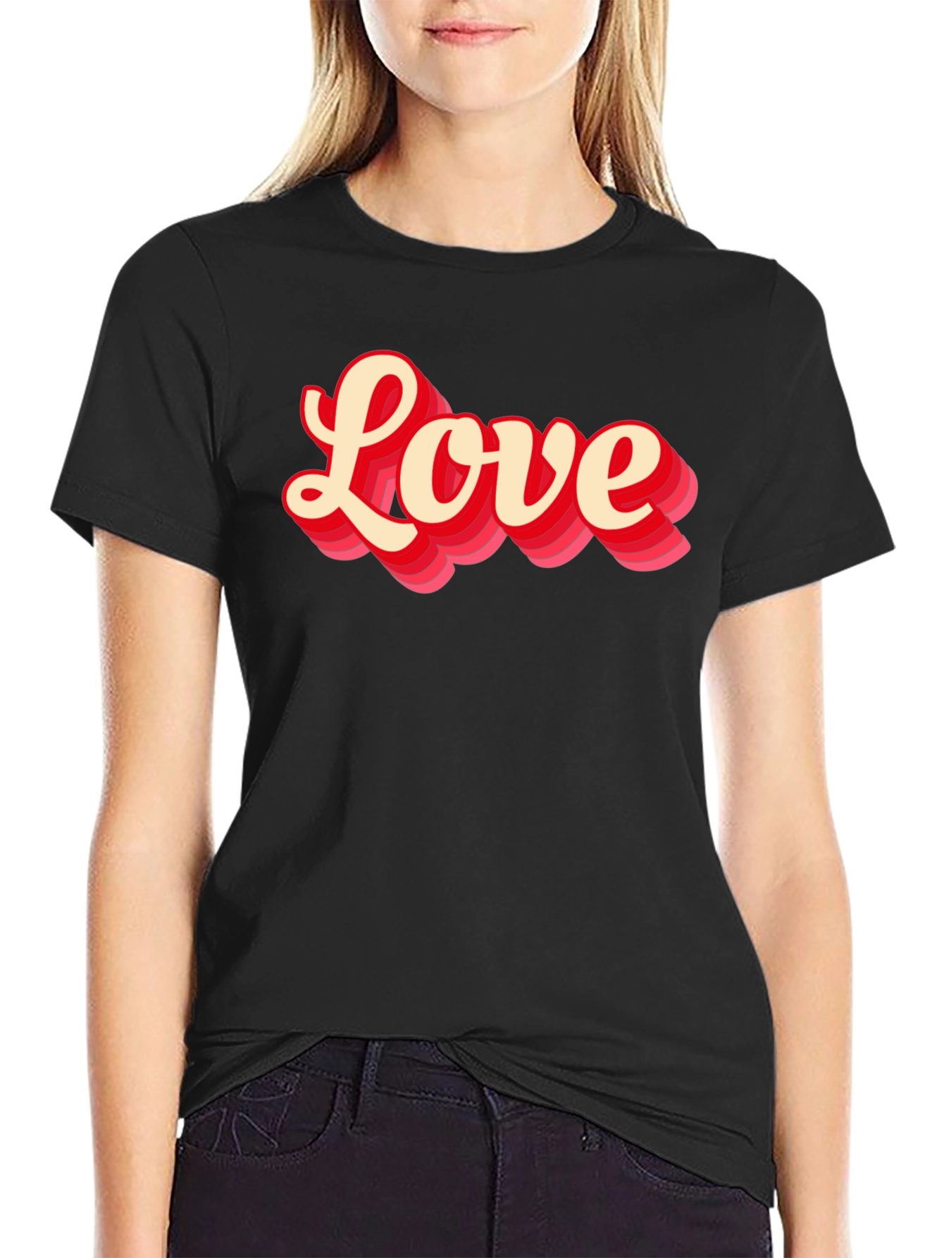 Love Graphic T-Shirt - Retro Style