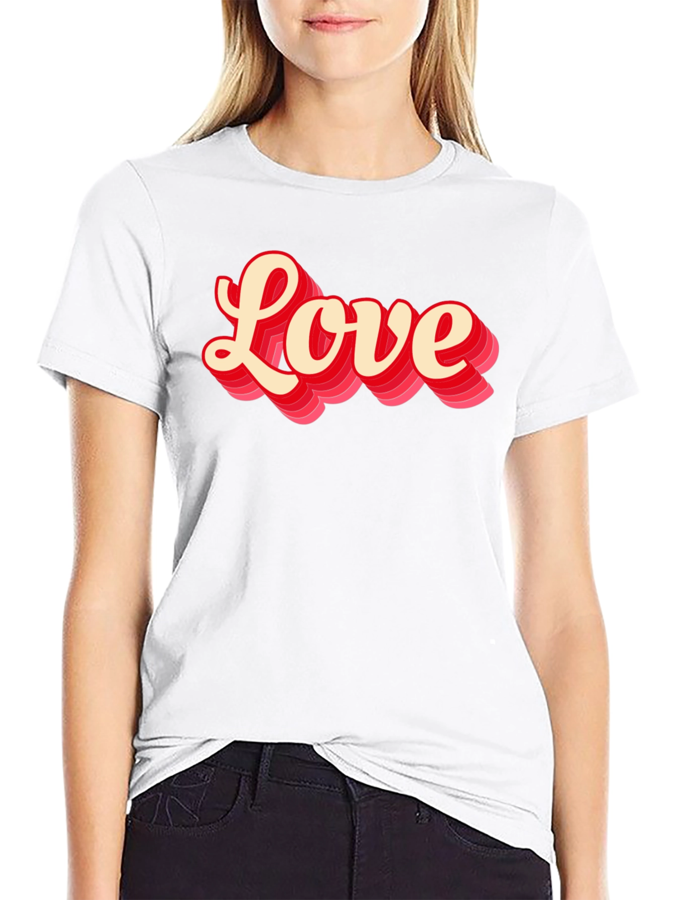 Love Graphic T-Shirt - Retro Style