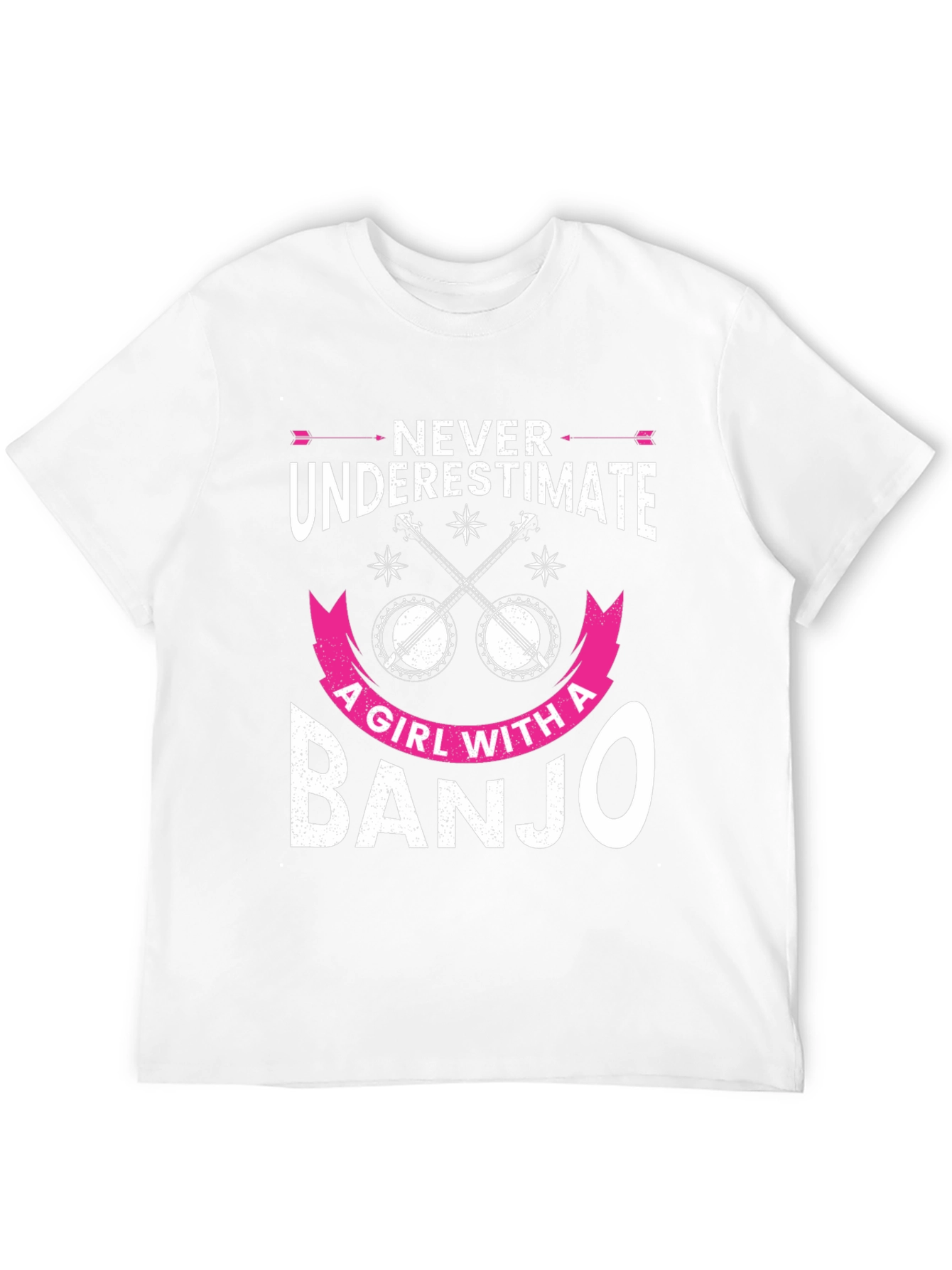 Never Underestimate Banjo Girl T-Shirt
