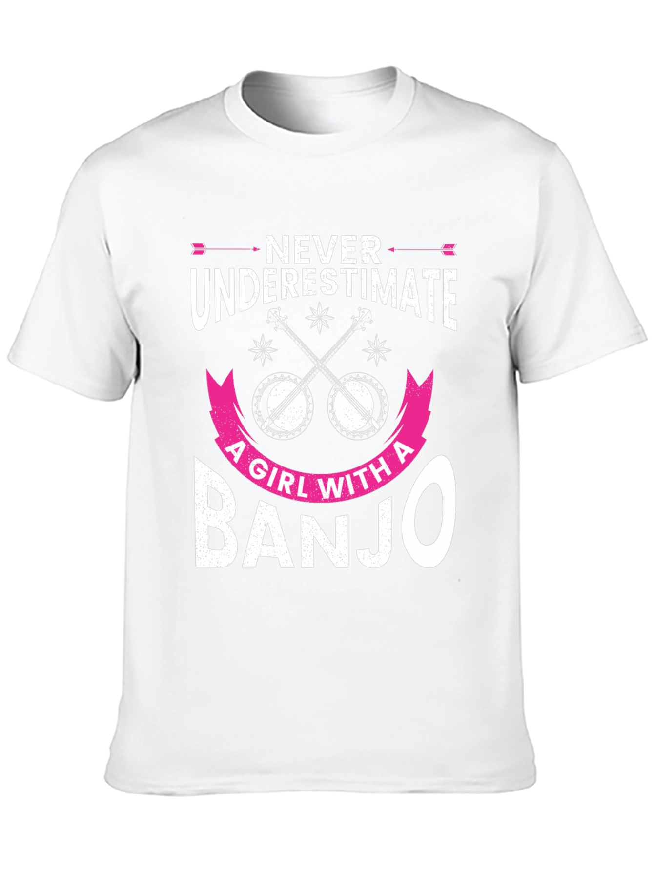 Never Underestimate Banjo Girl T-Shirt