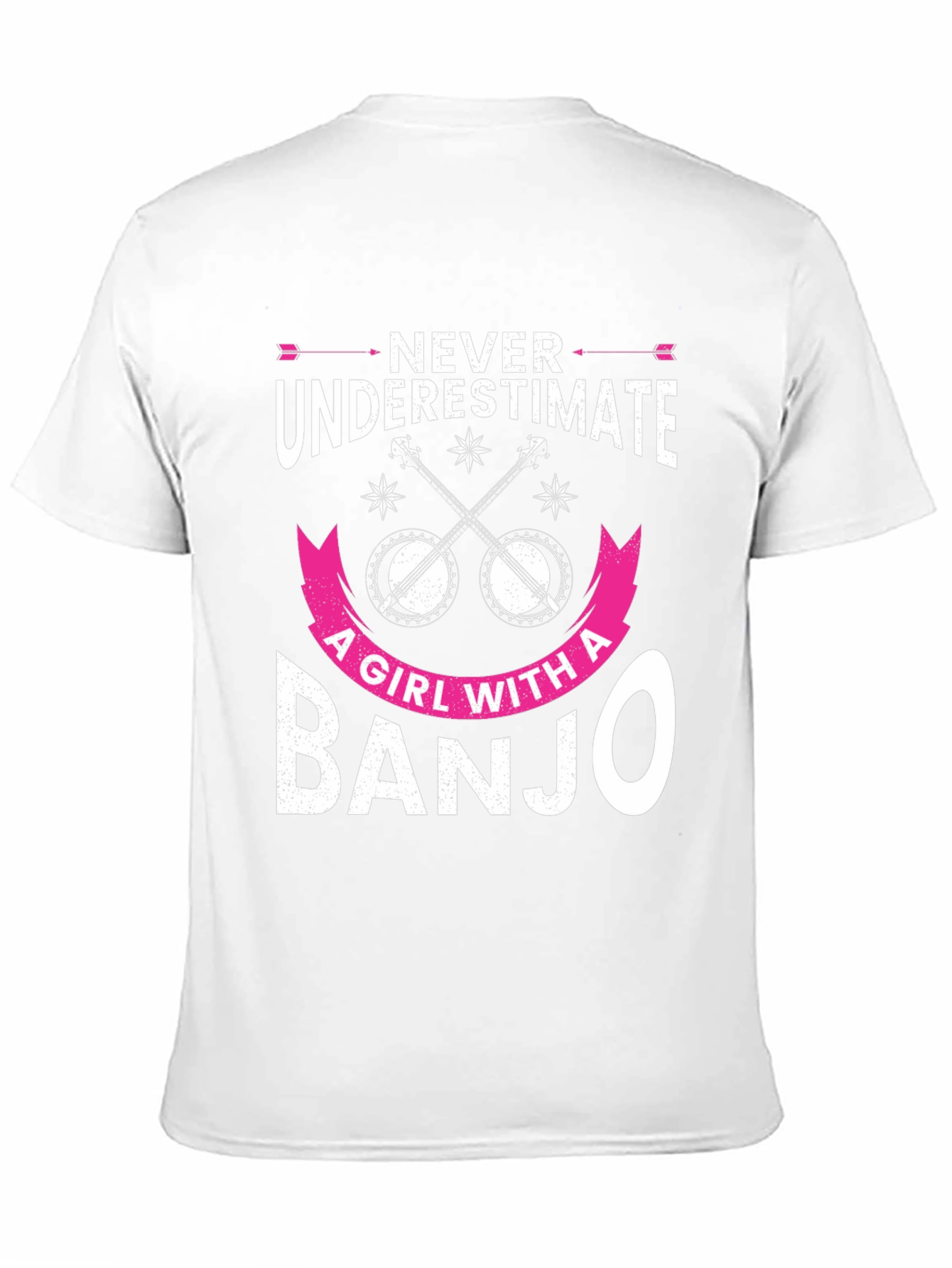 Never Underestimate Banjo Girl T-Shirt