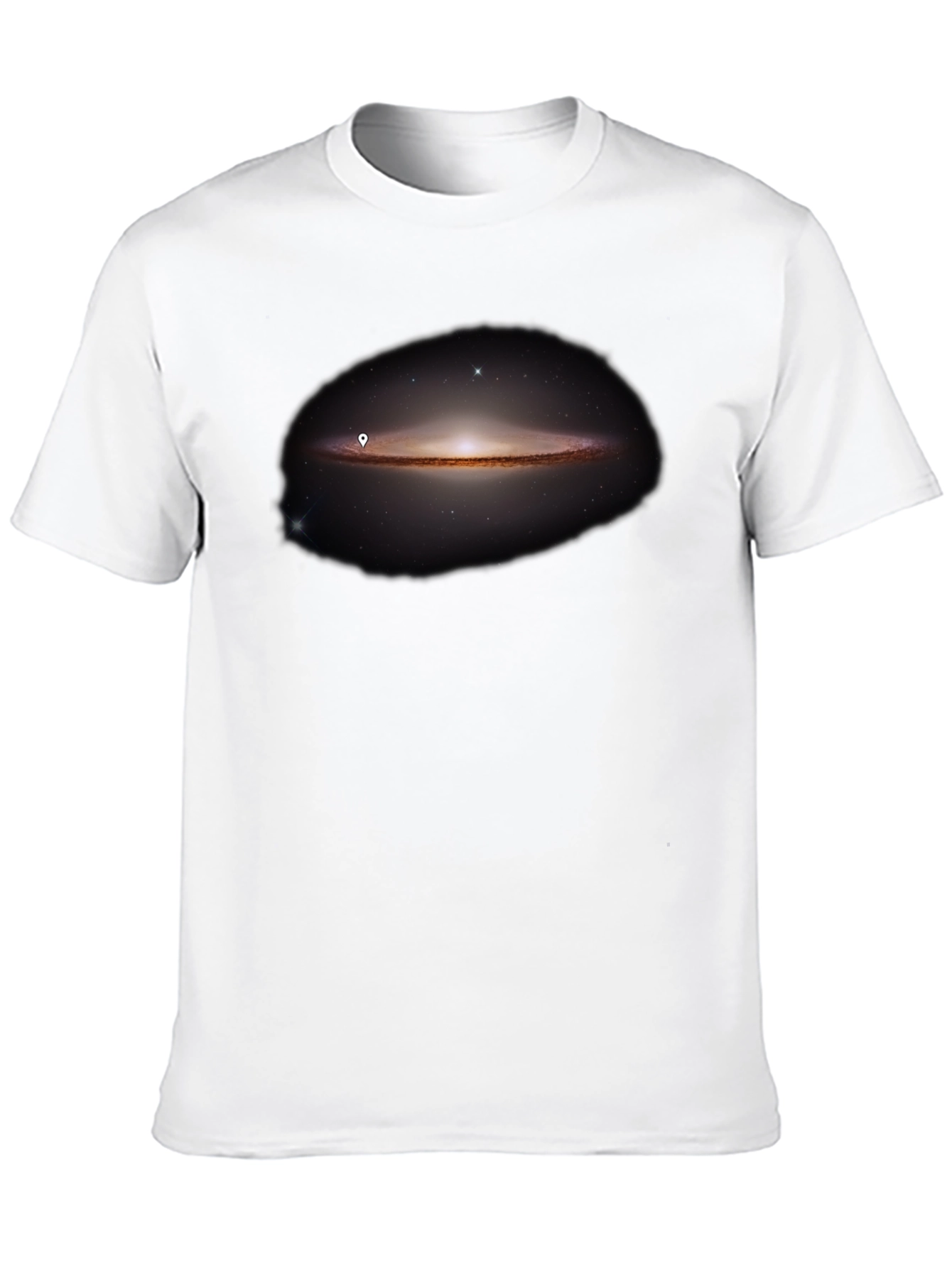 Galaxy Print Black T-Shirt