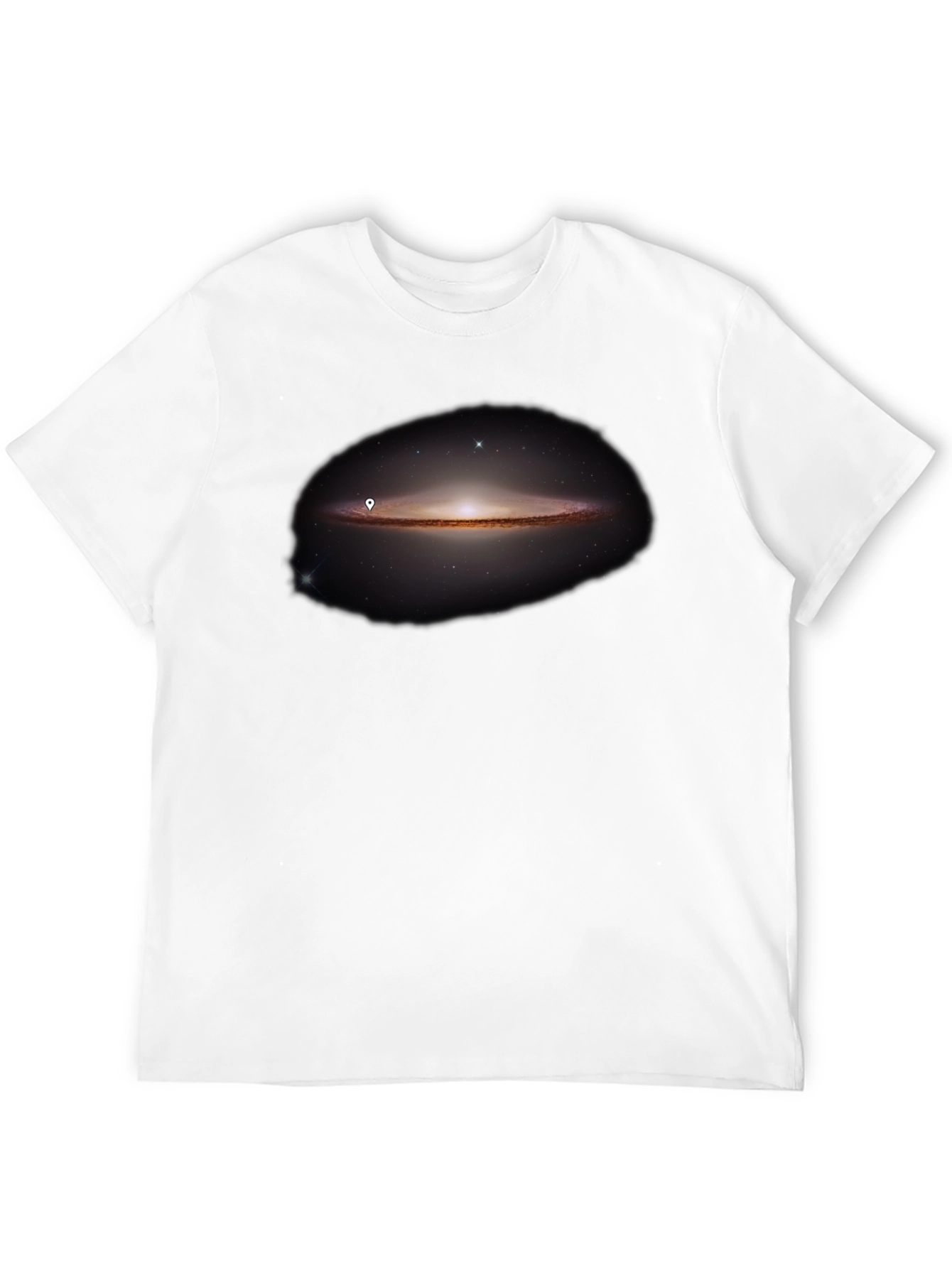 Galaxy Print Black T-Shirt