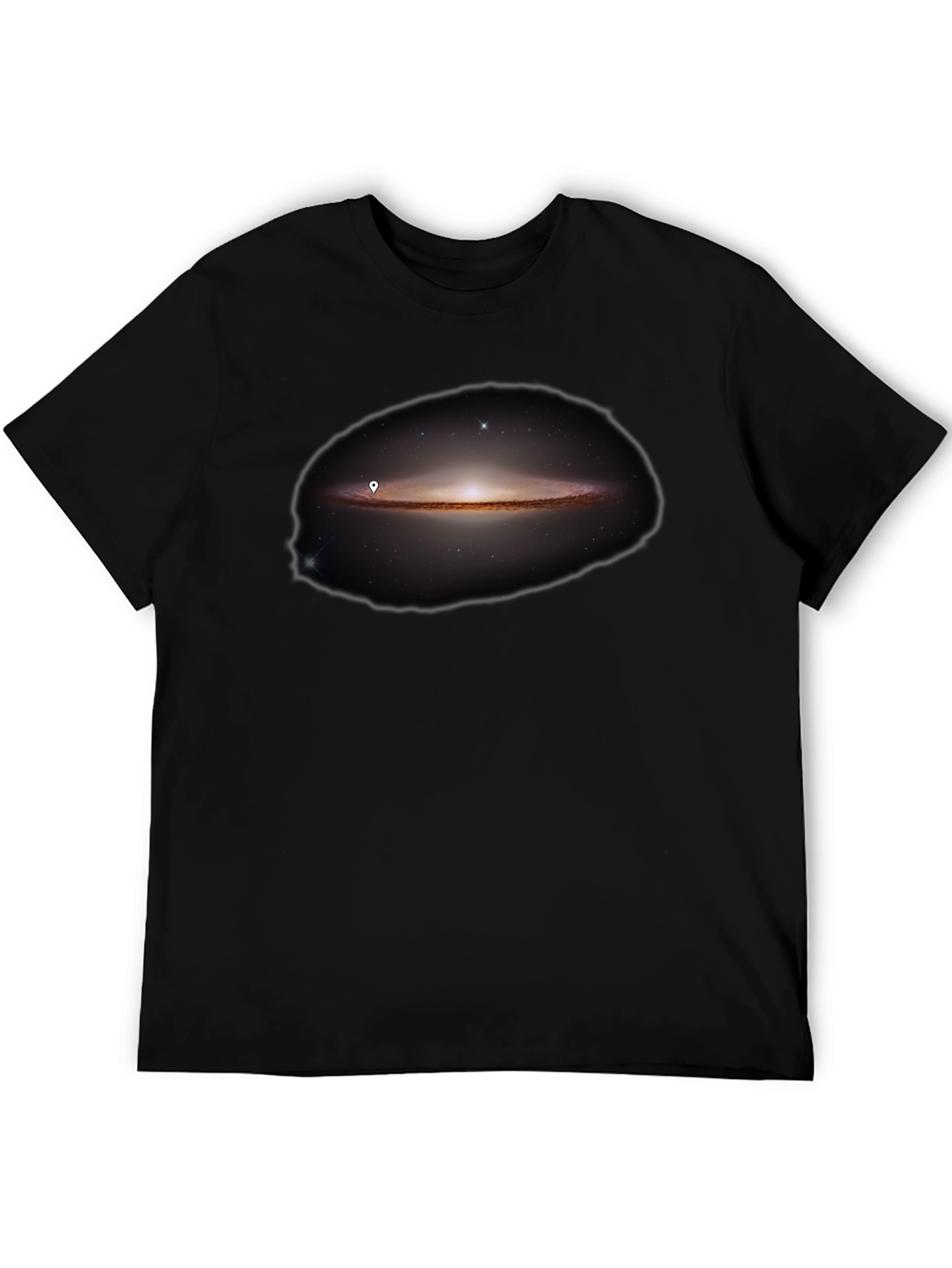 Galaxy Print Black T-Shirt