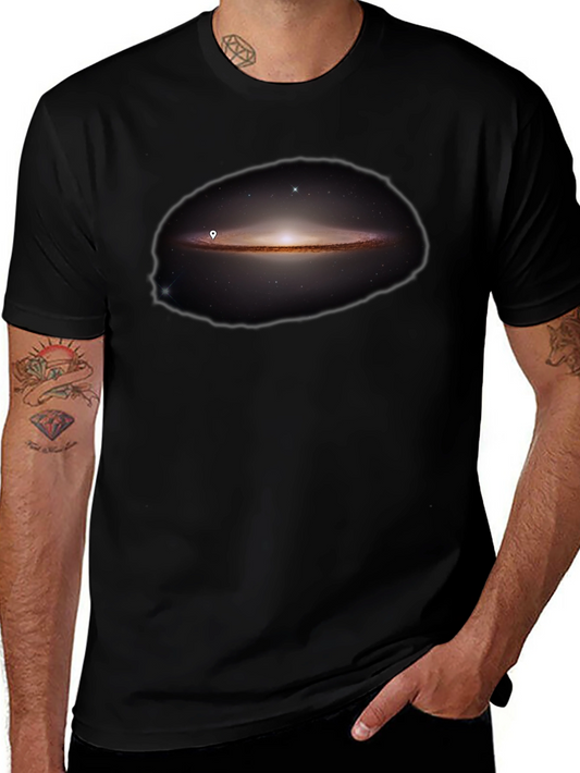 Galaxy Print Black T-Shirt