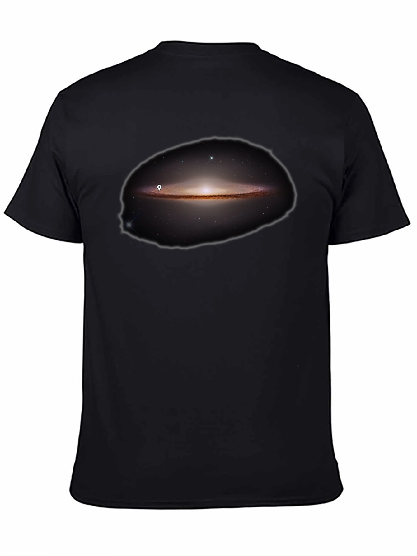 Galaxy Print Black T-Shirt