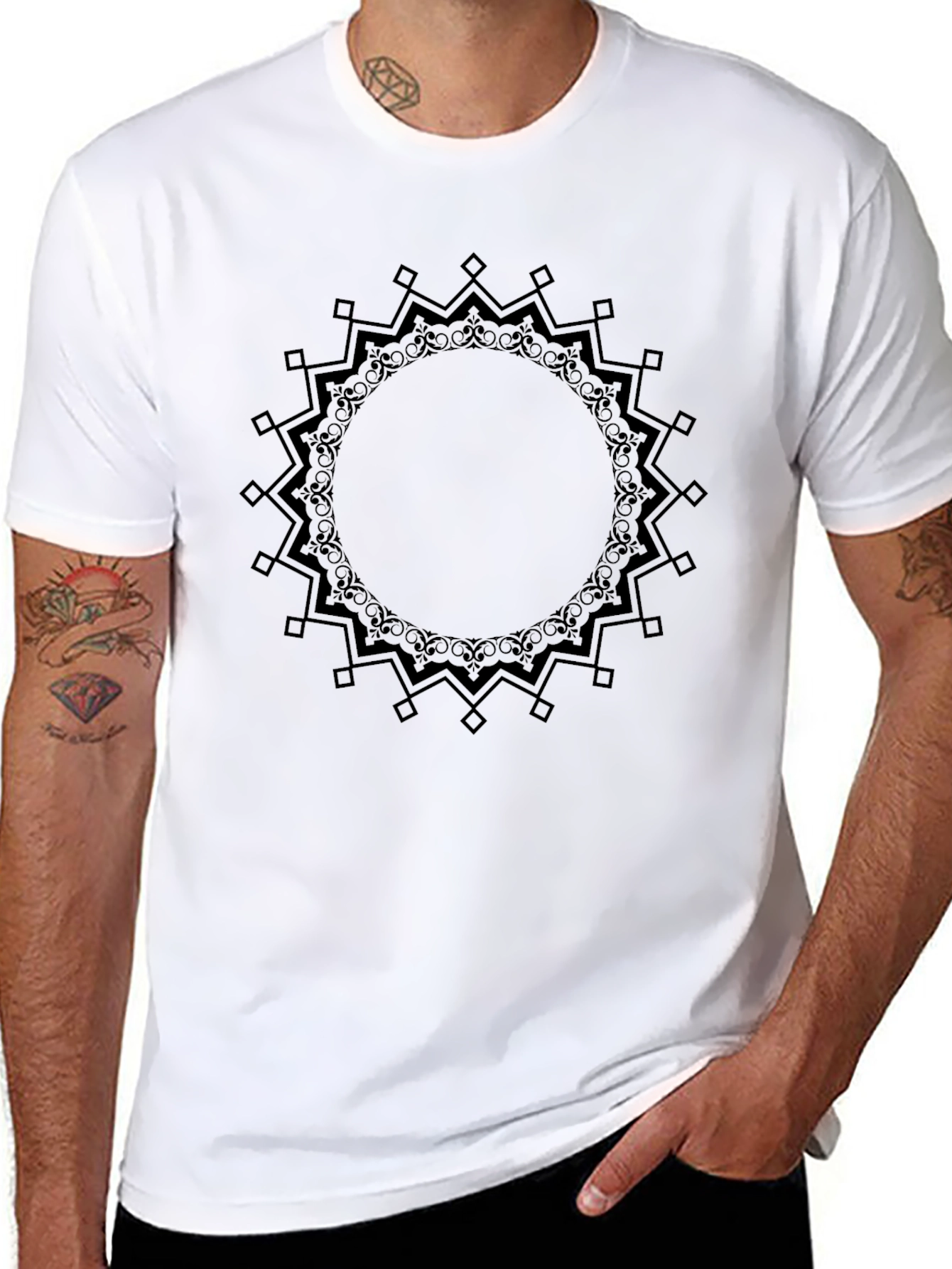Black Mandala Graphic Tee