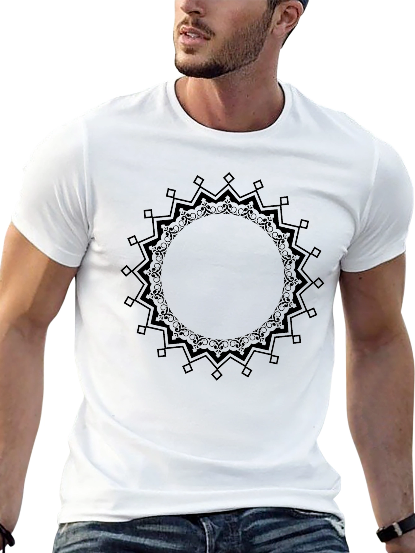 Black Mandala Graphic Tee