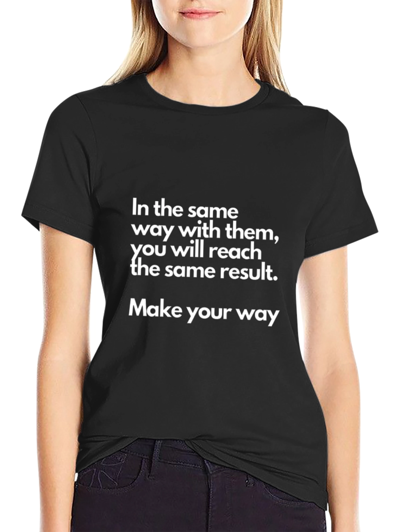 Motivational Black T-Shirt - Make Your Way