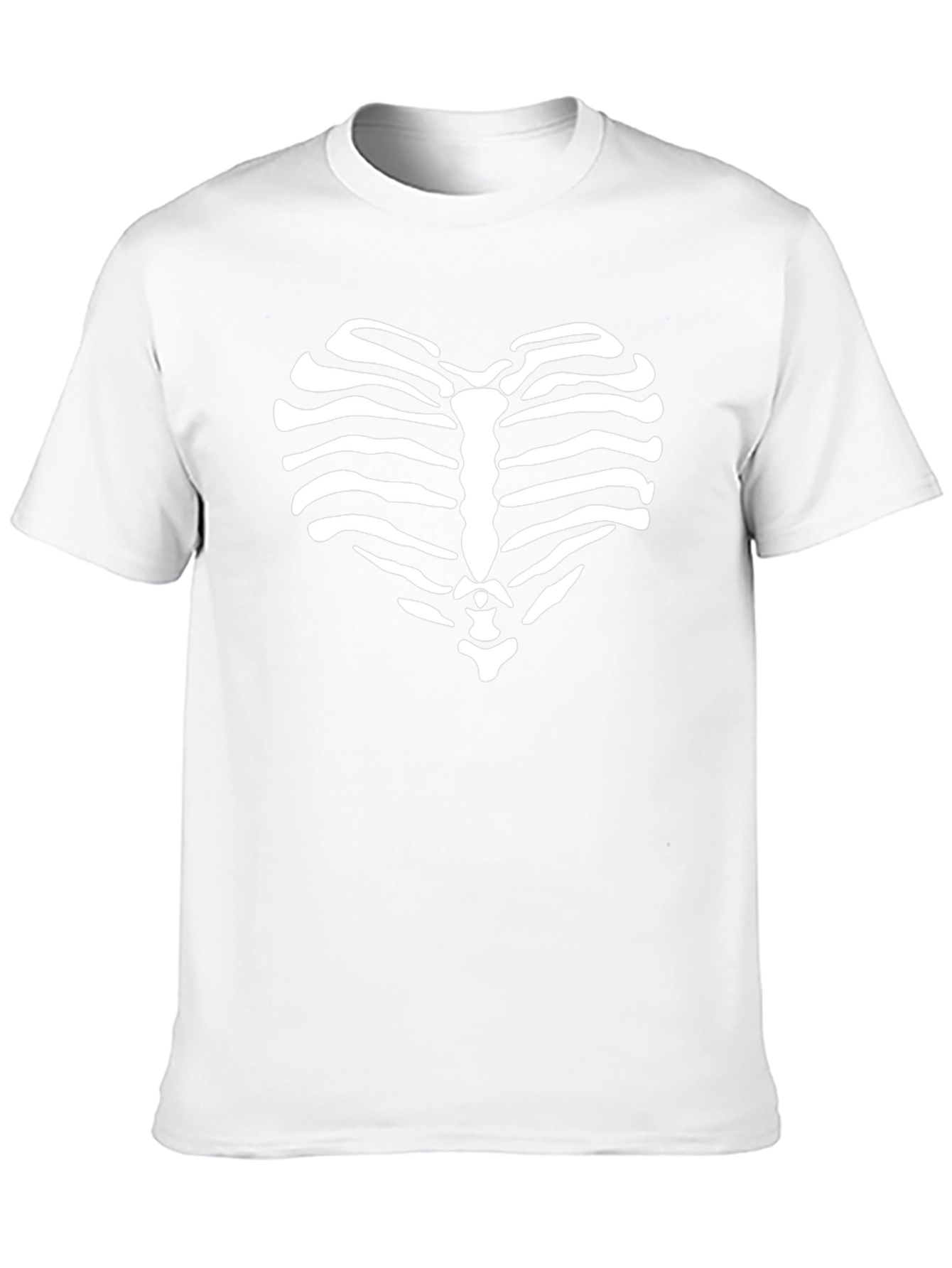 Heart Rib Cage Graphic Tee - Mens Black T-Shirt