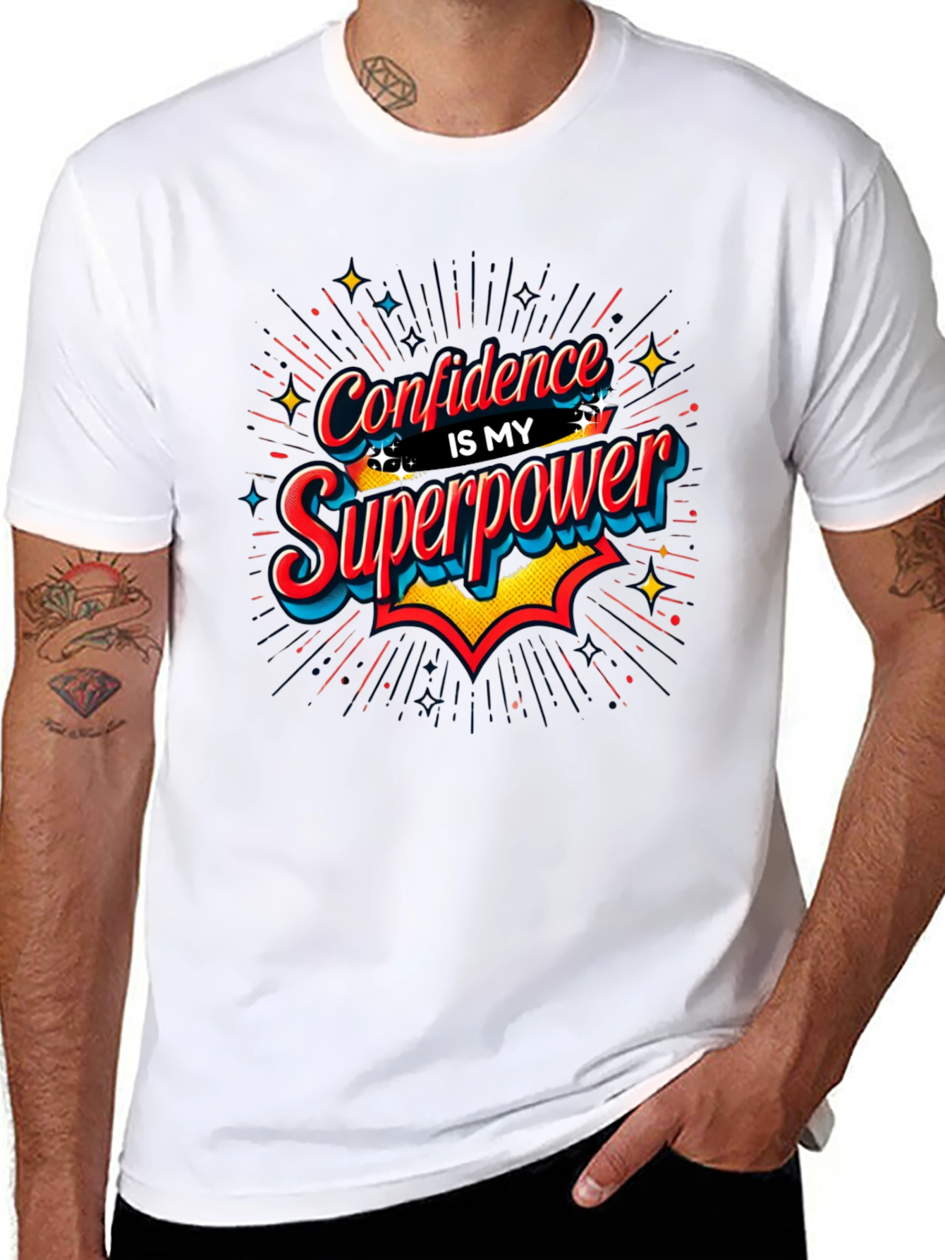 Confidence is My Superpower Black T-Shirt