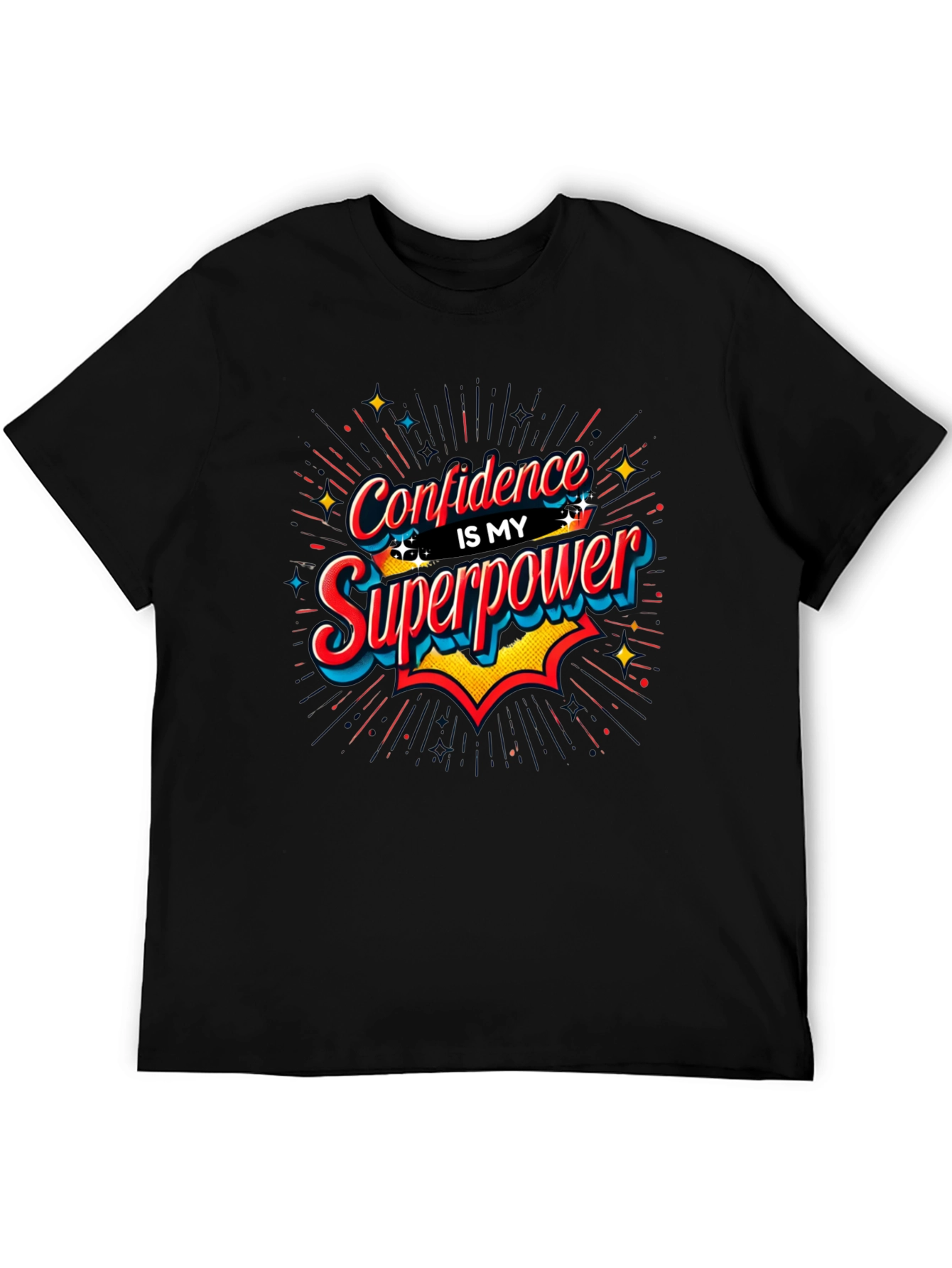 Confidence is My Superpower Black T-Shirt