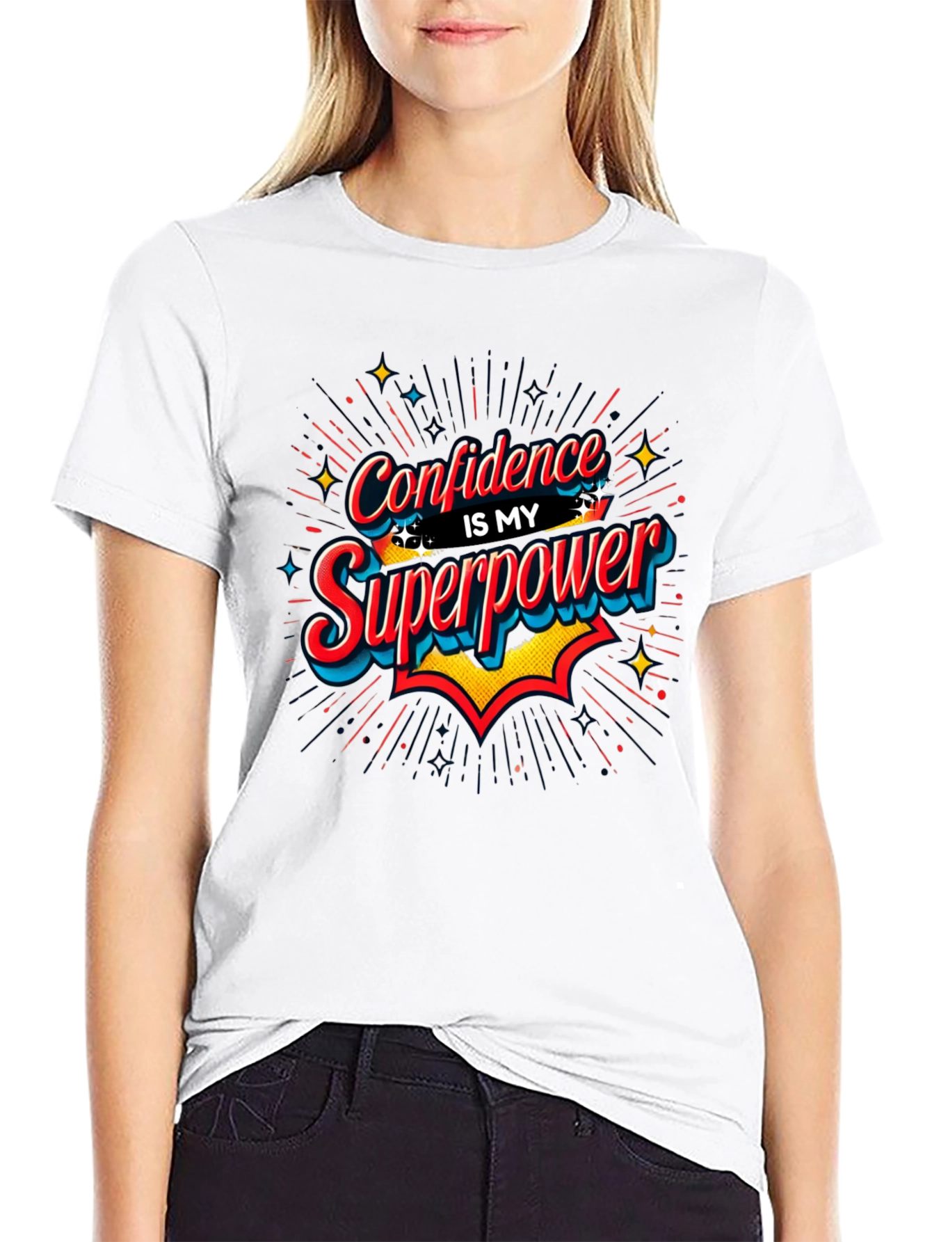 Confidence is My Superpower Black T-Shirt
